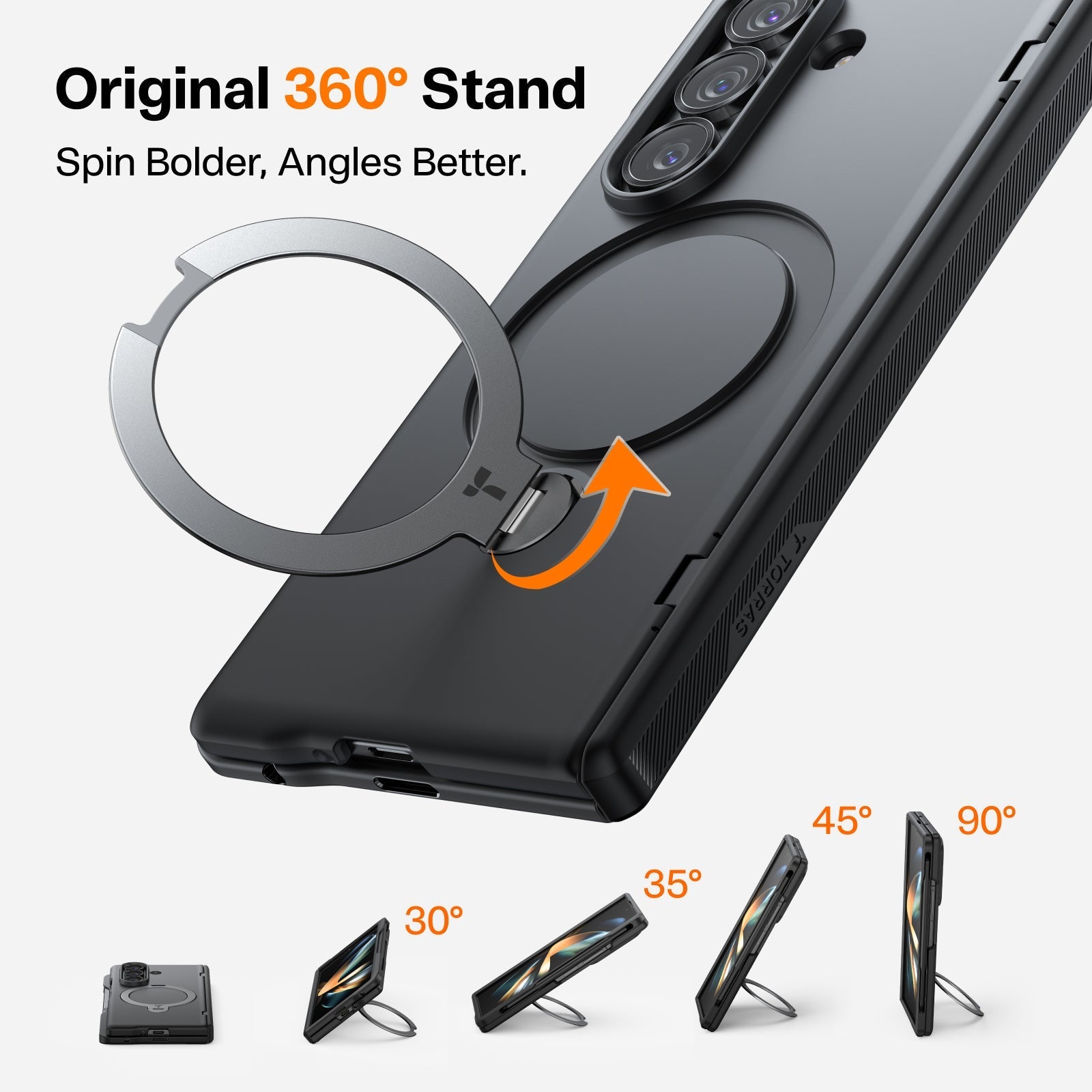 Torras Ostand Q3 Spin for Samsung Z Fold 7