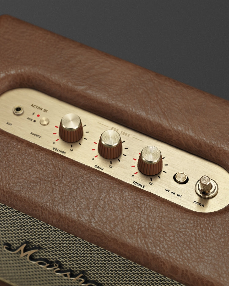 Marshall Acton III Home Bluetooth Speaker - Brown