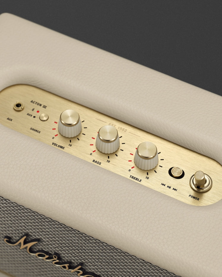 Marshall Acton III Home Bluetooth Speaker - Cream