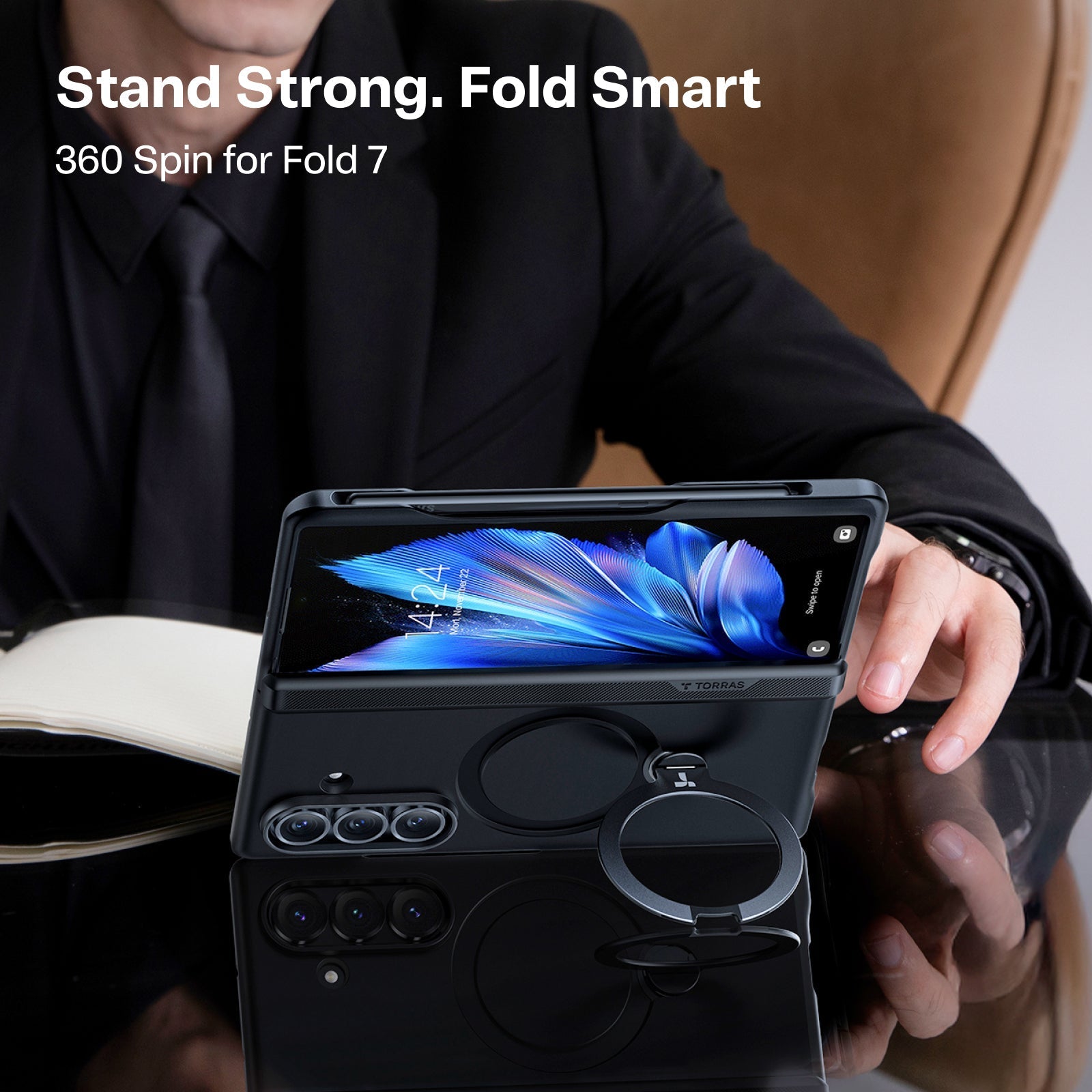 Torras Ostand Q3 Spin for Samsung Z Fold 7