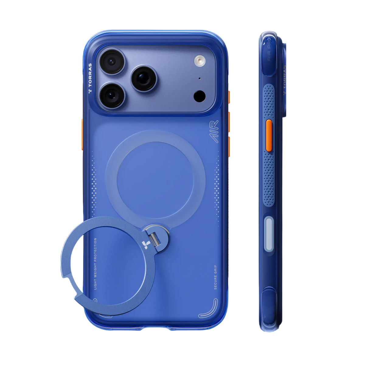 Torras Ostand Q3 Air Case for iPhone 18 Pro Max - Arctic Blue #color_arctic-blue