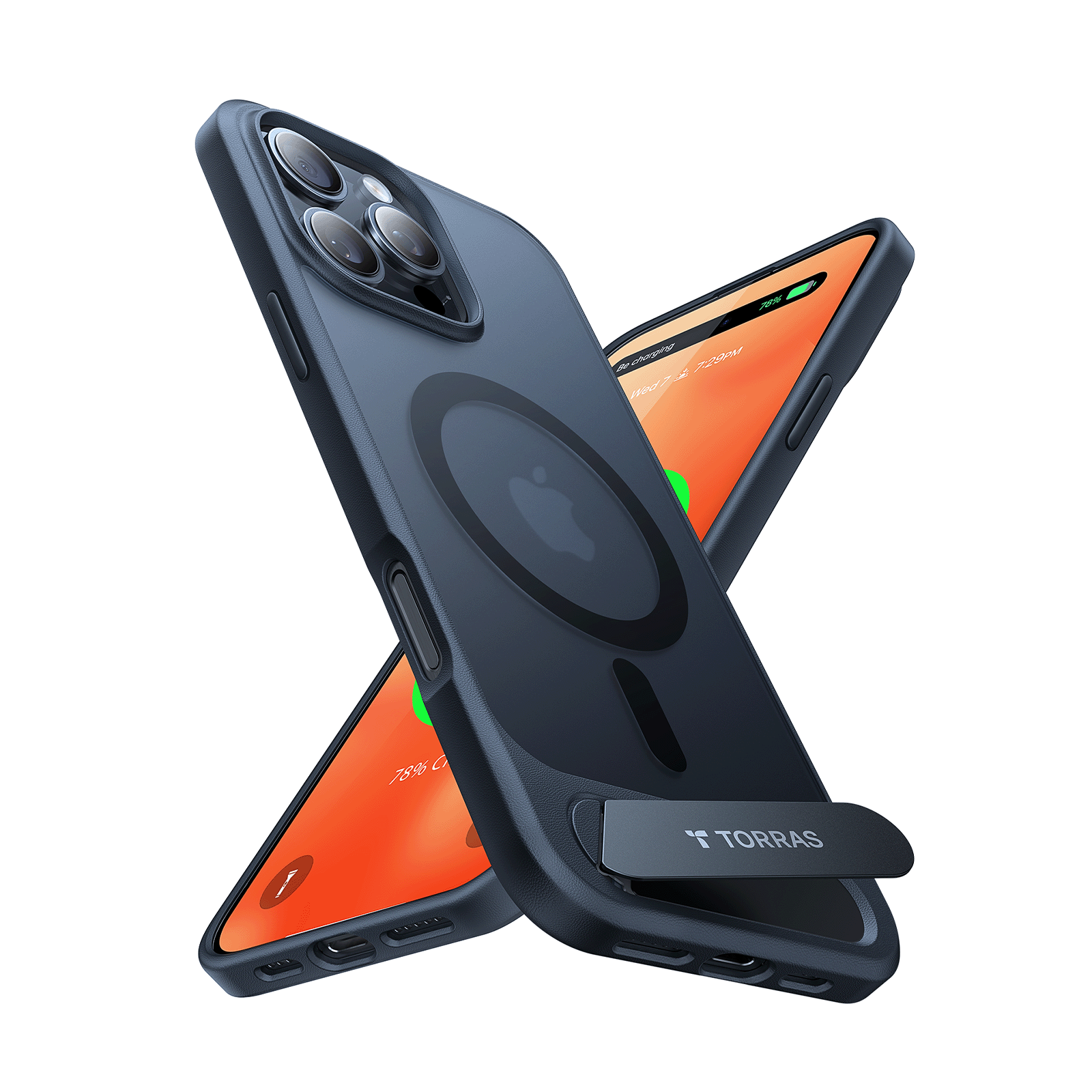 TORRAS Pstand Horizontal and Vertical Kickstand MagSafe Case for iPhone 16 Pro