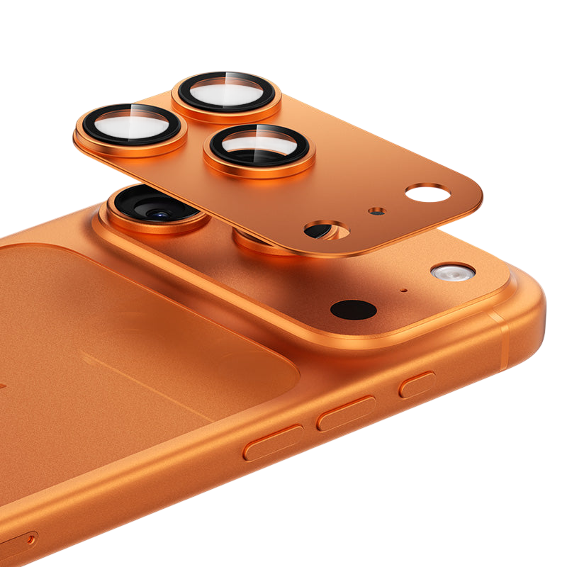 Benks GlassWarrior Plateau + Lens Protector for iPhone 17 Pro & Pro Max - Orange