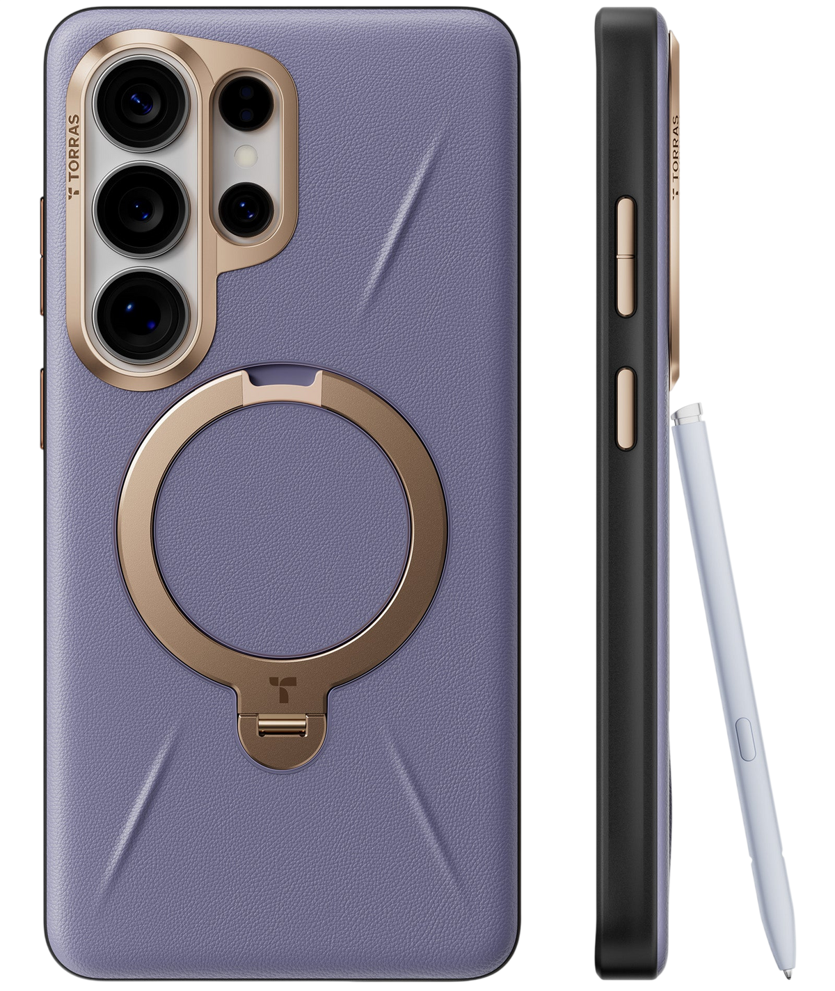 TORRAS Ostand Spin VegSkin for Samsung Galaxy S26 Ultra - Dark Purple #color_dark-purple