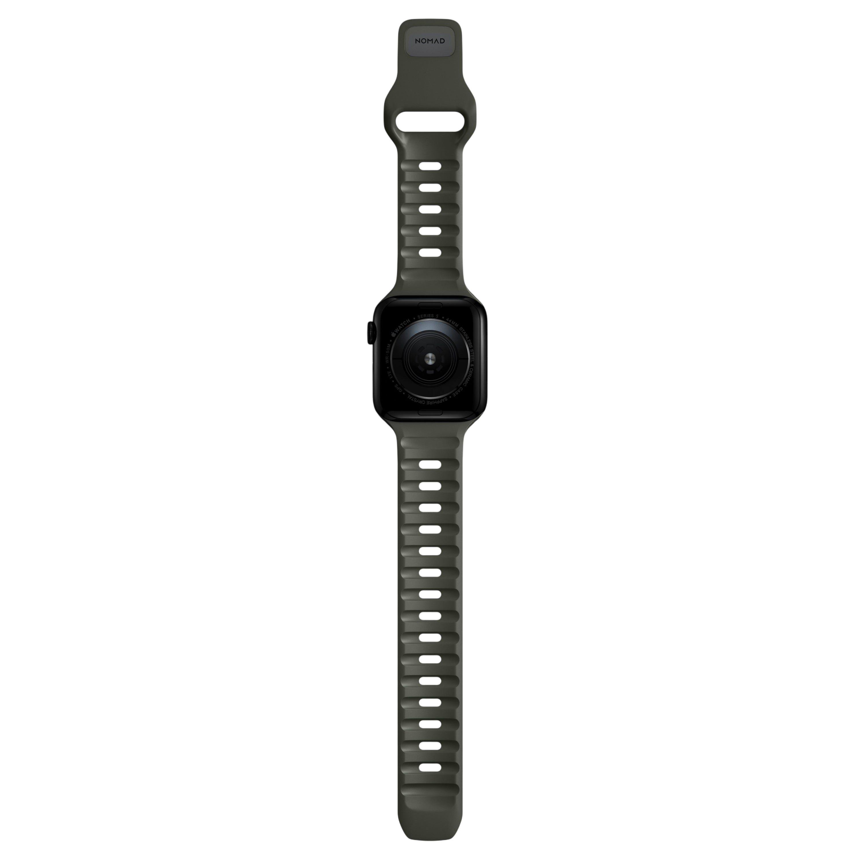 Nomad Waterproof Sport Band for Apple Watch 49mm / 46mm / 45mm - Ash Green