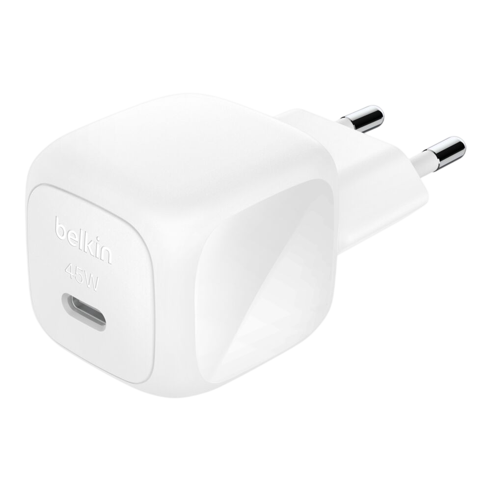 Belkin 45W USB-C wall charger with 2-pin EU plug