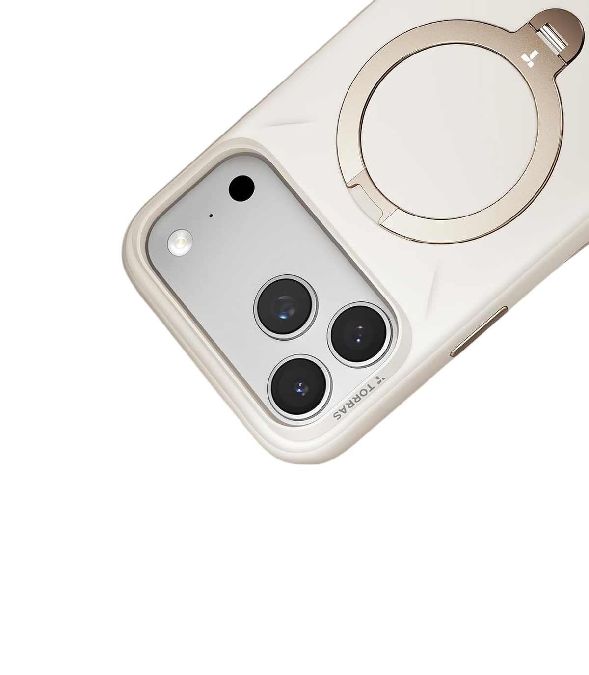 Torras Ostand Q3 Silicone Case for iPhone 18 Pro Max - White #color_white
