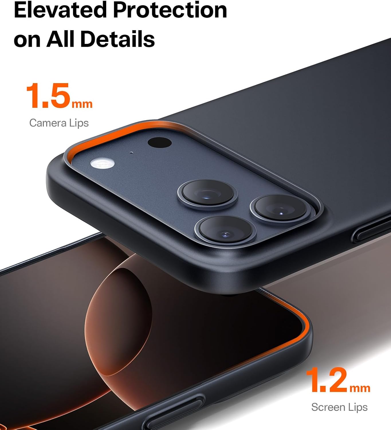 حافظة TORRAS SlimFit MagSafe سوداء لهاتف iPhone 17 Pro Max / 17 Pro / Air / 17