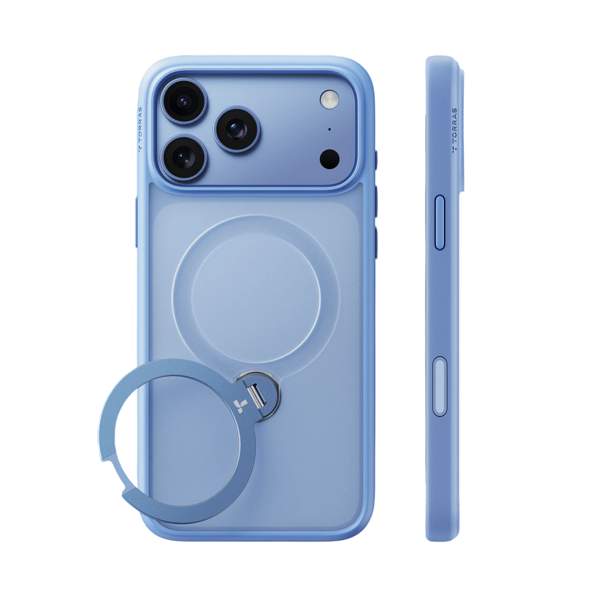 Torras Ostand Q3 Spin Case for iPhone 18 Pro - Blue #color_blue