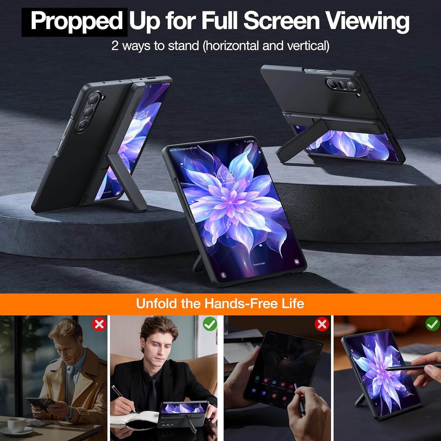 جراب TORRAS Armor Stand Galaxy Z Fold 6 Case, [MIL-Grade Hinge Protect