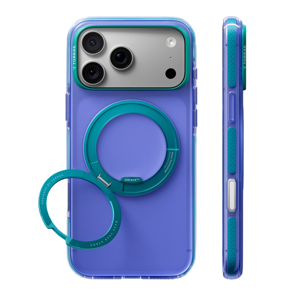 Torras Ostand O3 Hue Case for iPhone 18 Pro - Blue #color_blue