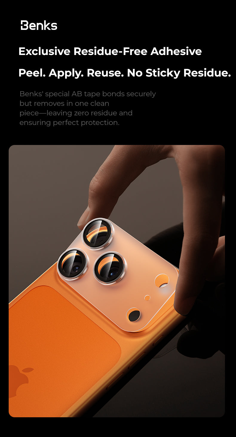 Benks Integrated Matte Transparent Protector for iPhone 17 Pro