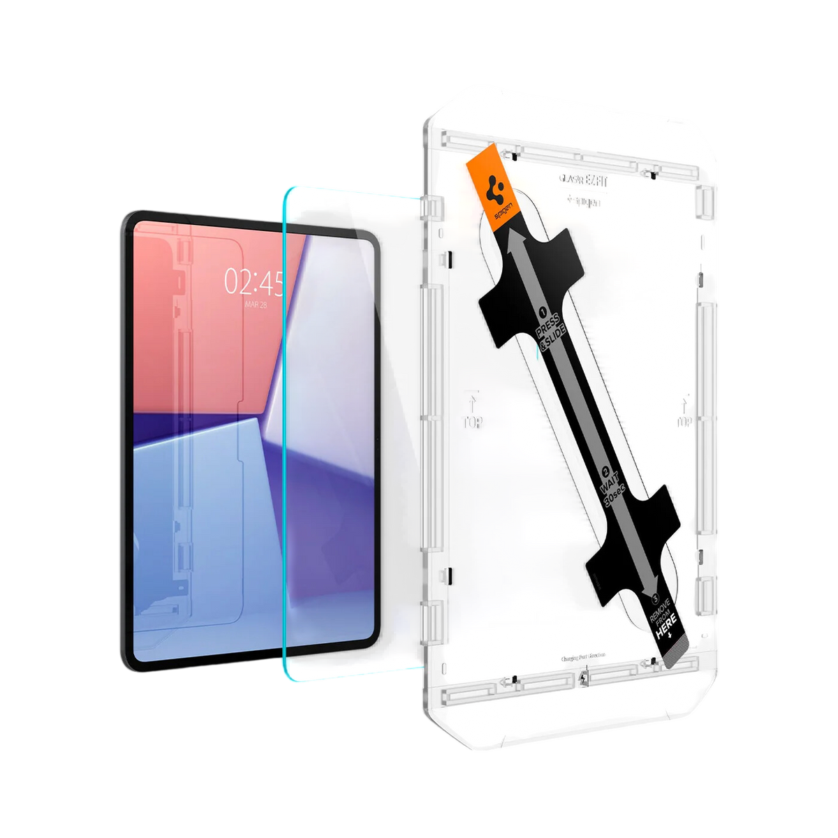 واقي شاشة Spigen iPad Pro M5 / M4 GLAS.tR EZ Fit Screen Protector
