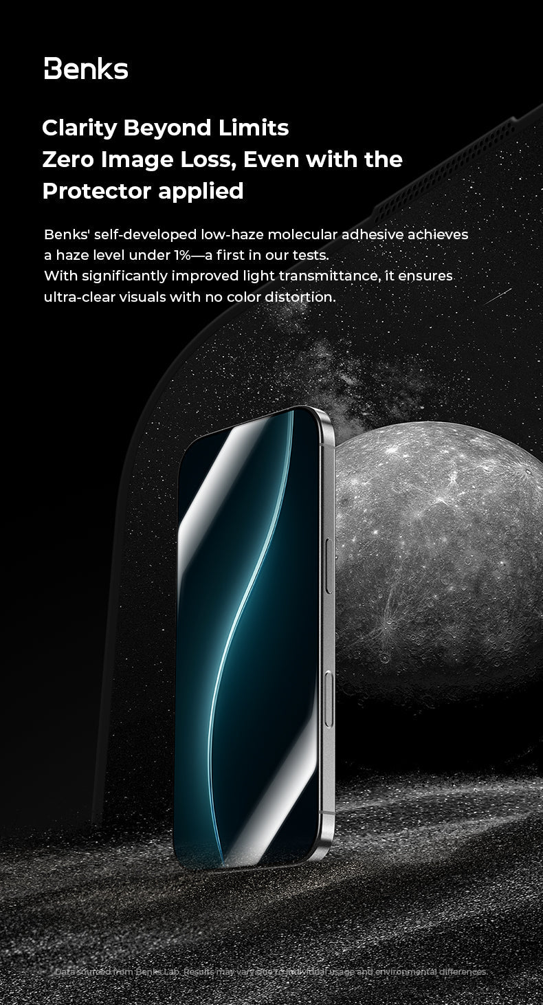 Benks GlassWarrior Sapphire Screen Protector for iPhone 17 Series (17 / Pro / Pro Max / Air)