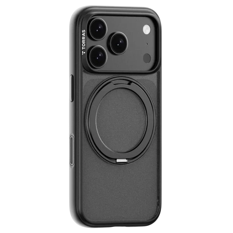 Torras Ostand O1 Guardian Case for iPhone 18 Pro Max - Black #color_black