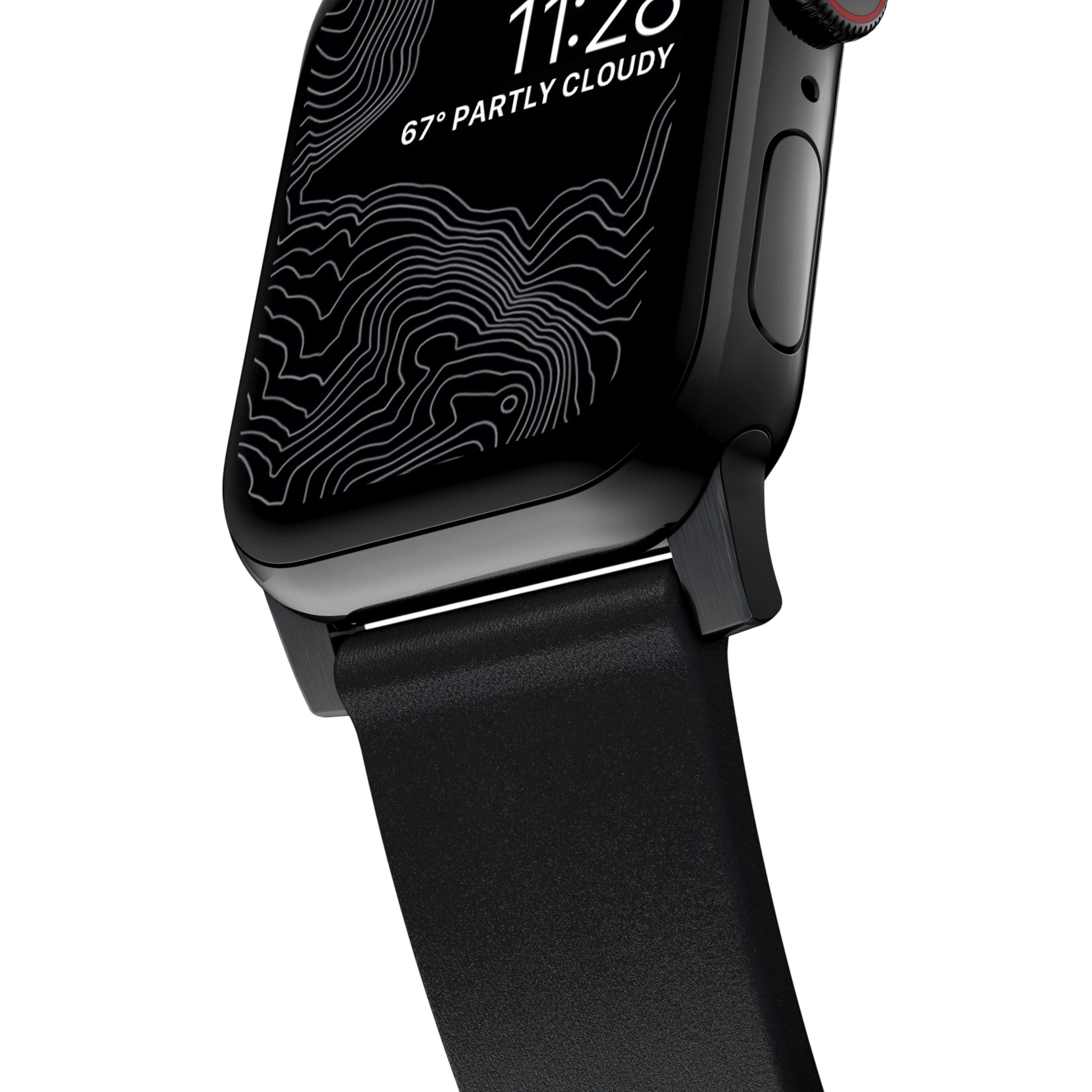 Nomad Modern Leather Band for Apple Watch Ultra 3 / 2 / 1 - 49mm - Black