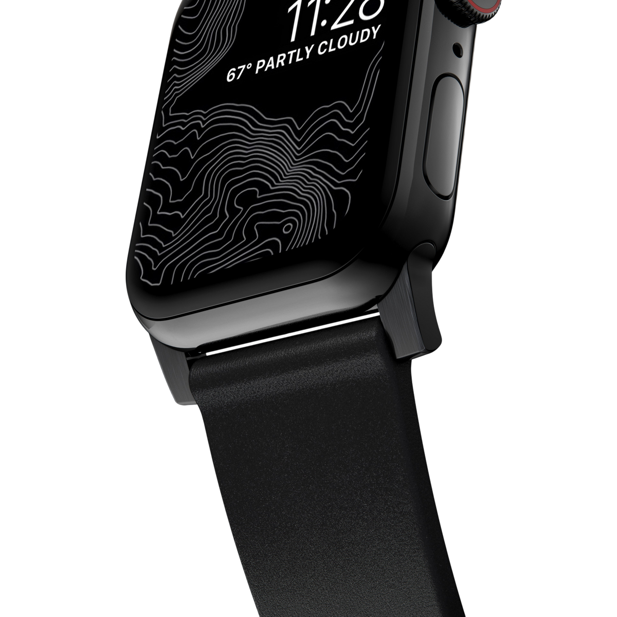 Nomad Modern Leather Band for Apple Watch Ultra 3 / 2 / 1 - 49mm - Black