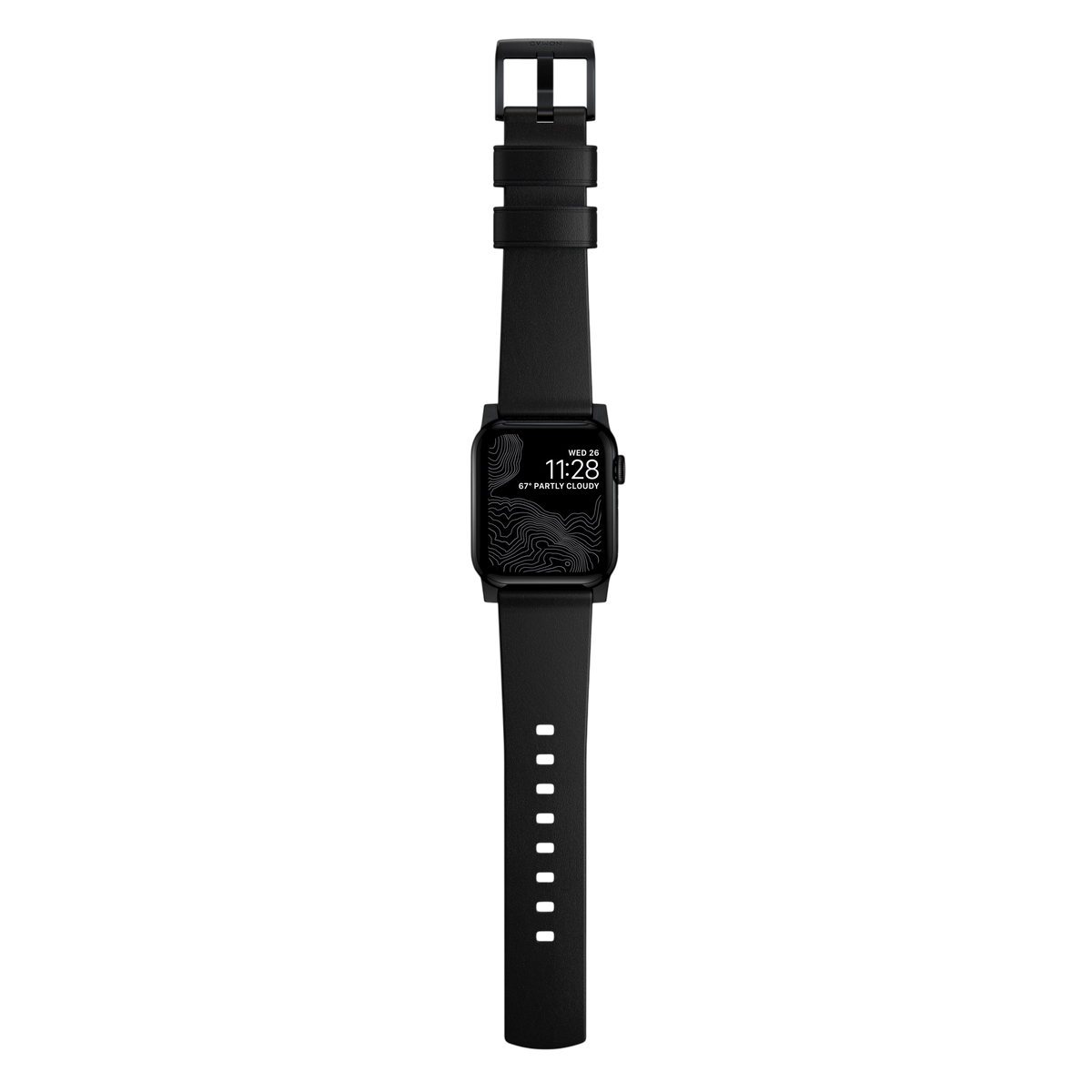 Nomad Modern Leather Band for Apple Watch Ultra 3 / 2 / 1 - 49mm - Black