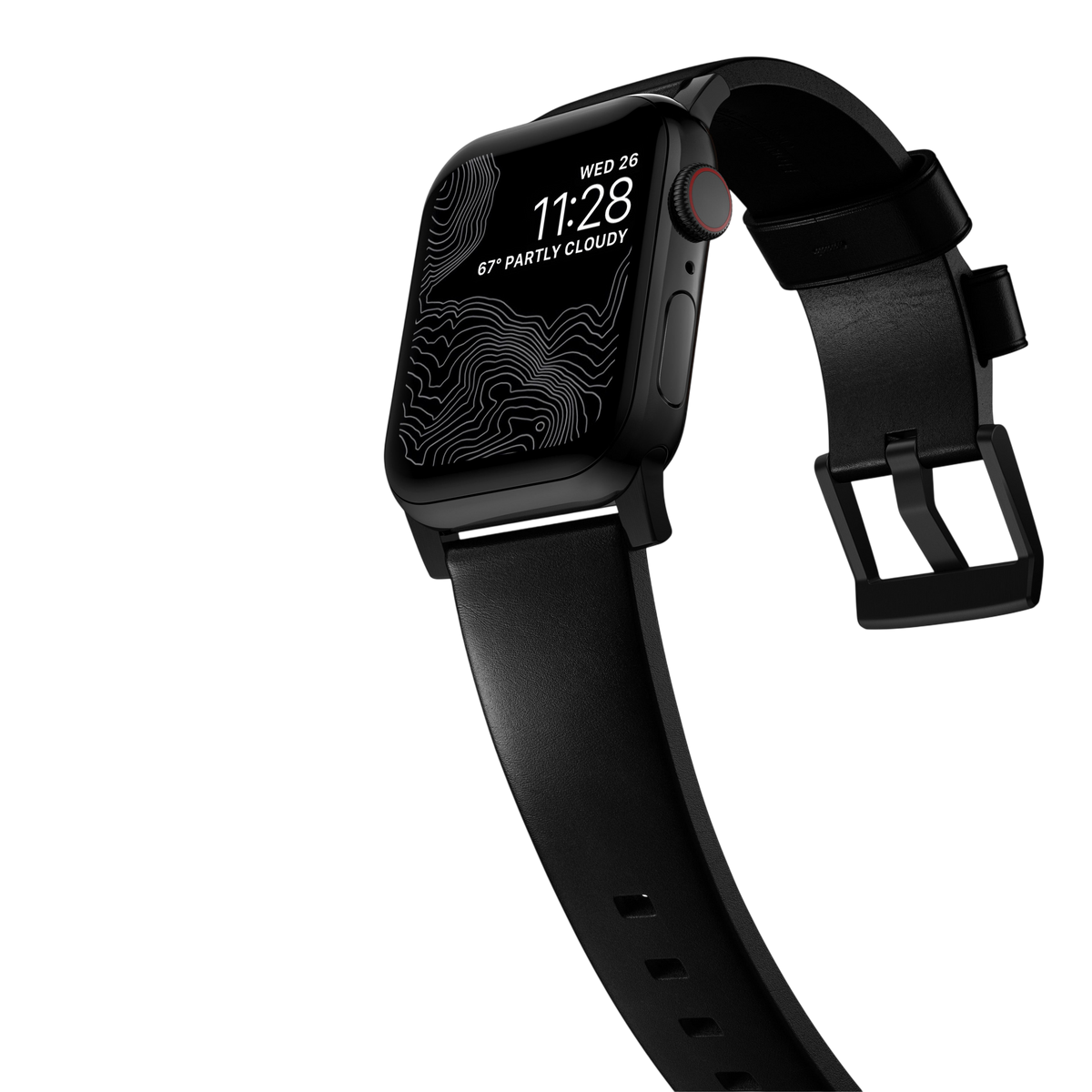 Nomad Modern Leather Band for Apple Watch Ultra 3 / 2 / 1 - 49mm - Black