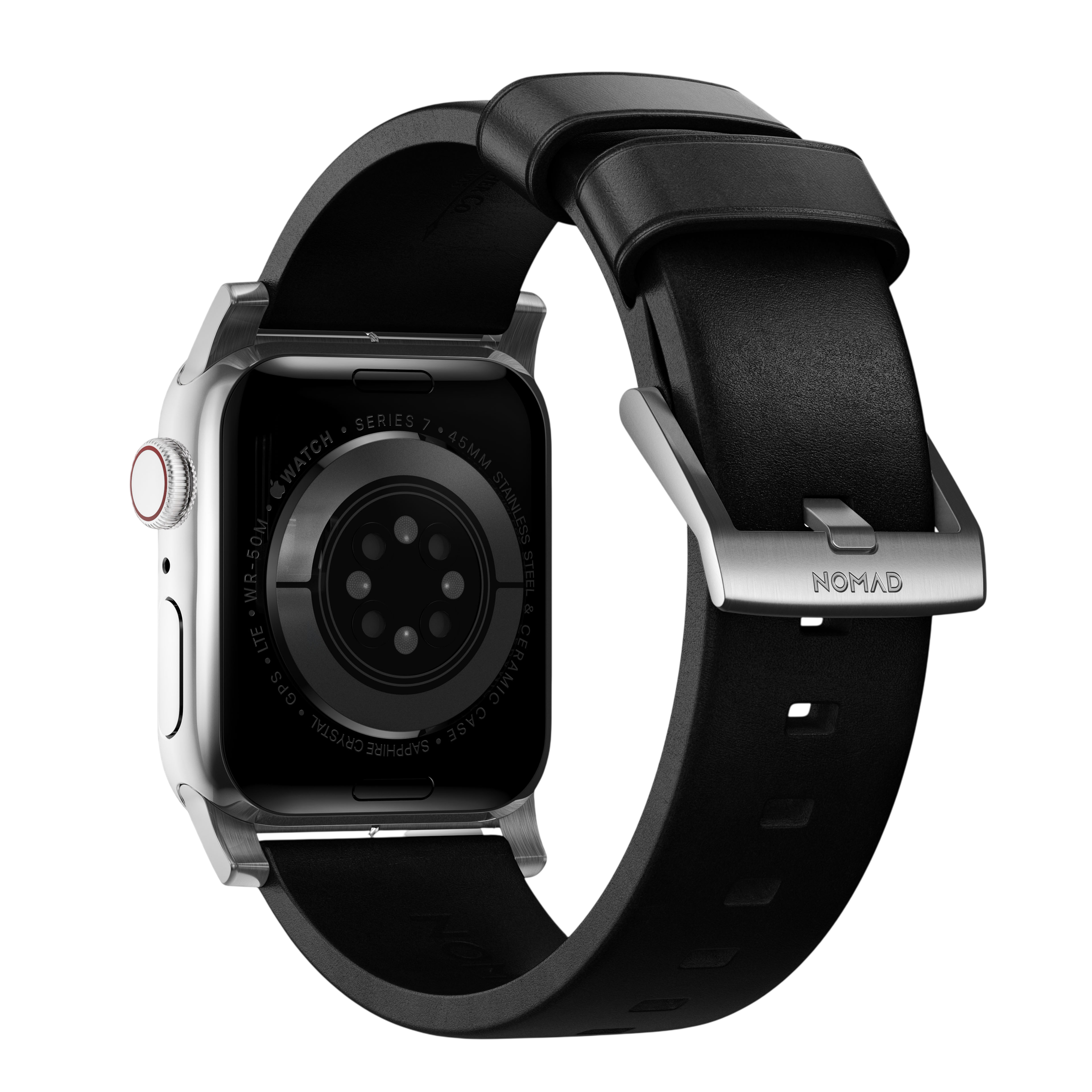 Nomad Modern Leather Band for Apple Watch Ultra 3 / 2 / 1 - 49mm - Black