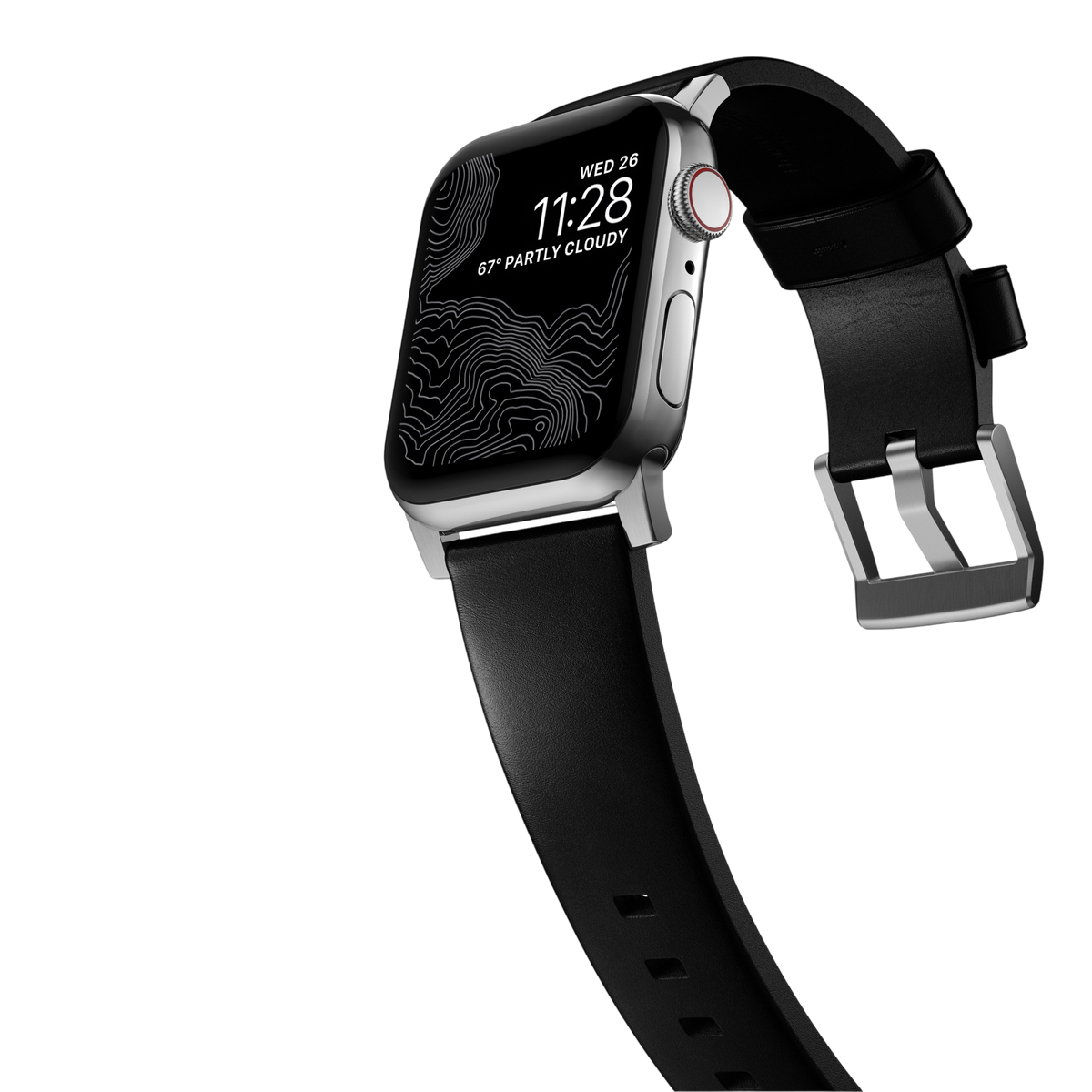 Nomad Modern Leather Band for Apple Watch Ultra 3 / 2 / 1 - 49mm - Black