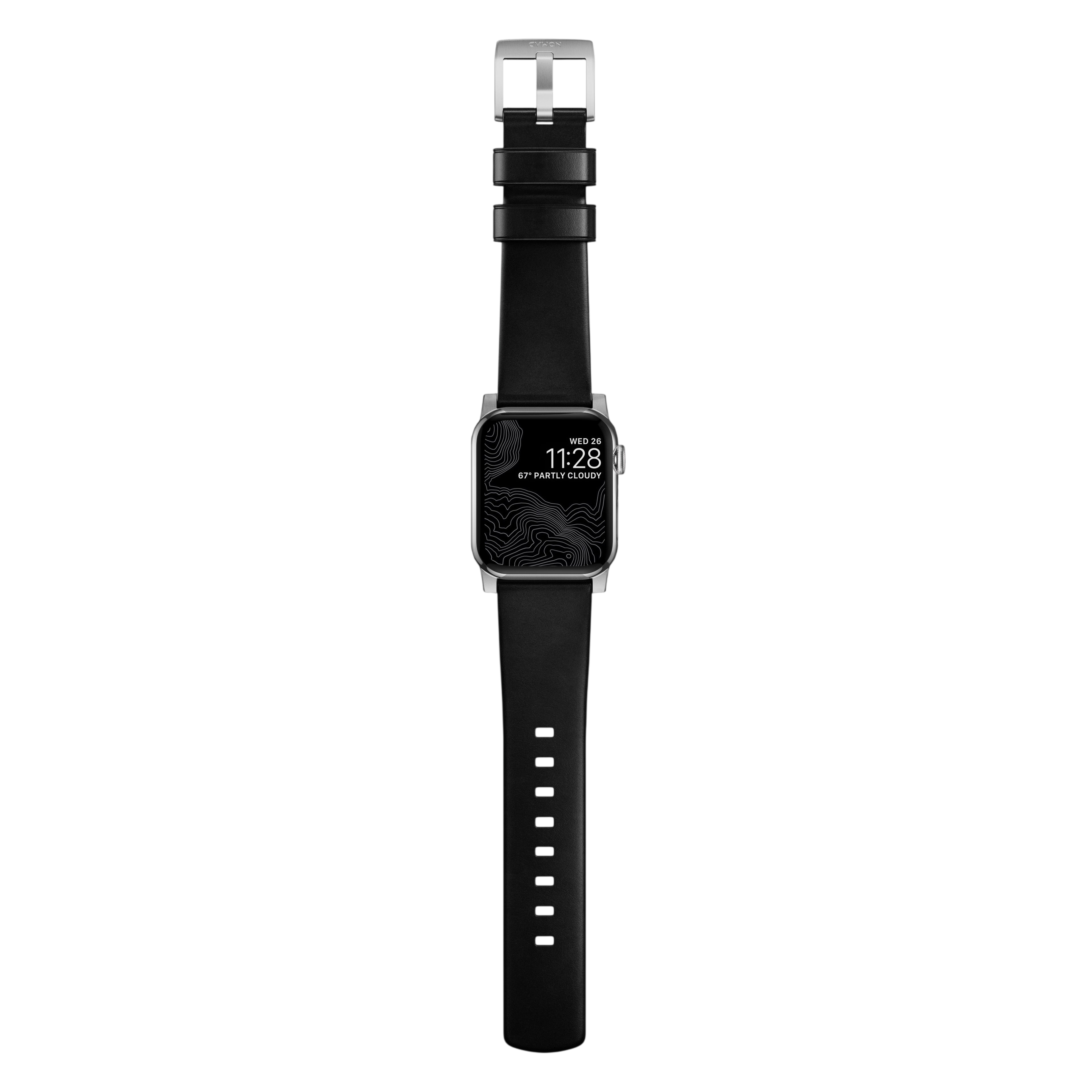 Nomad Modern Leather Band for Apple Watch Ultra 3 / 2 / 1 - 49mm - Black