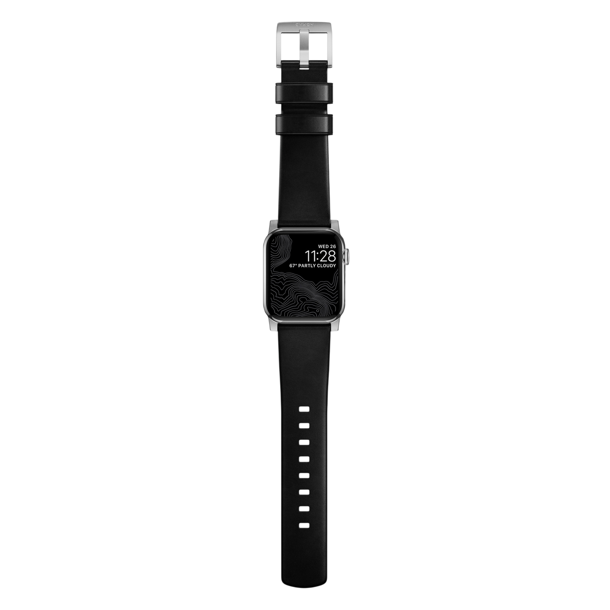 Nomad Modern Leather Band for Apple Watch Ultra 3 / 2 / 1 - 49mm - Black