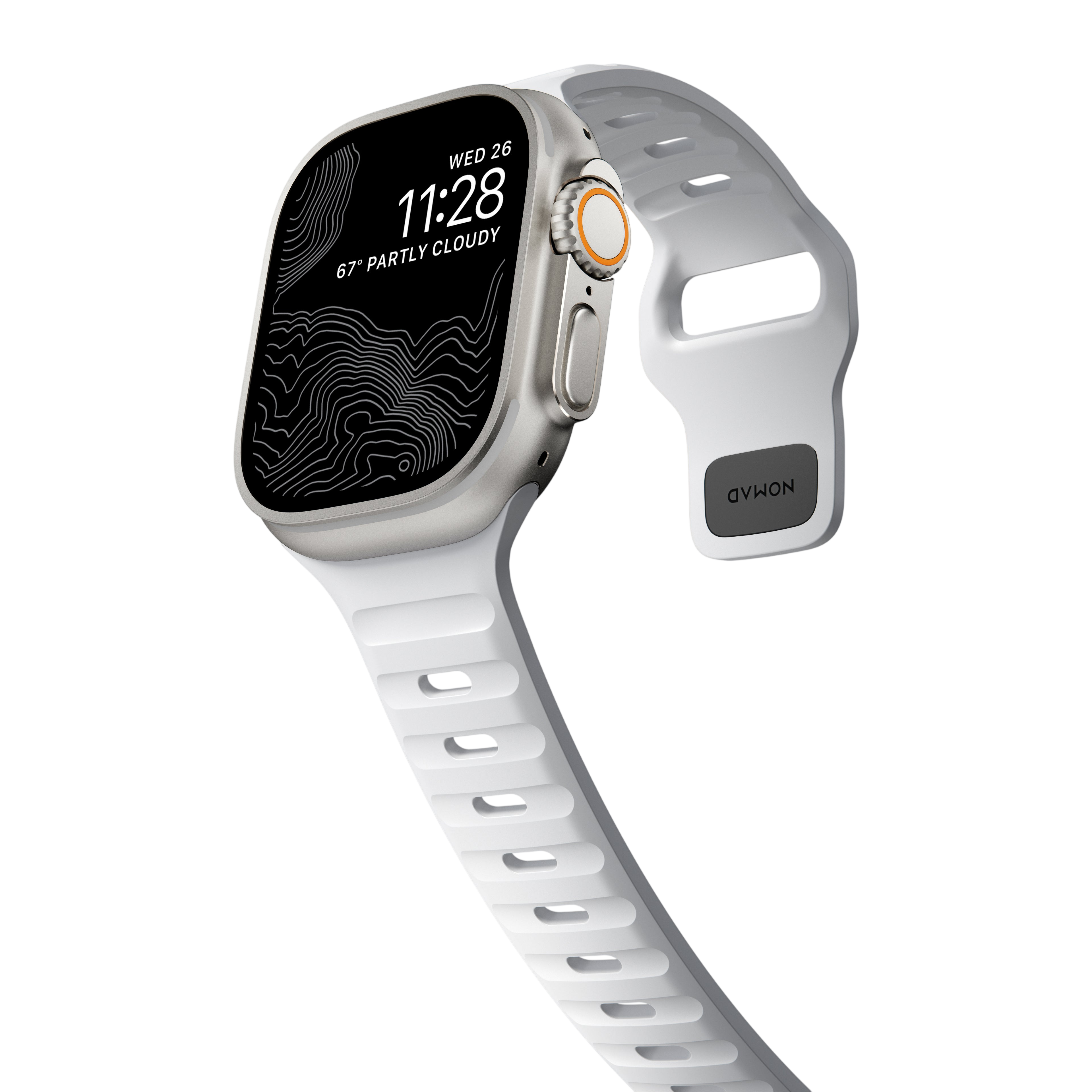 Nomad Waterproof Sport Band for Apple Watch 49mm / 46mm / 45mm - Stone