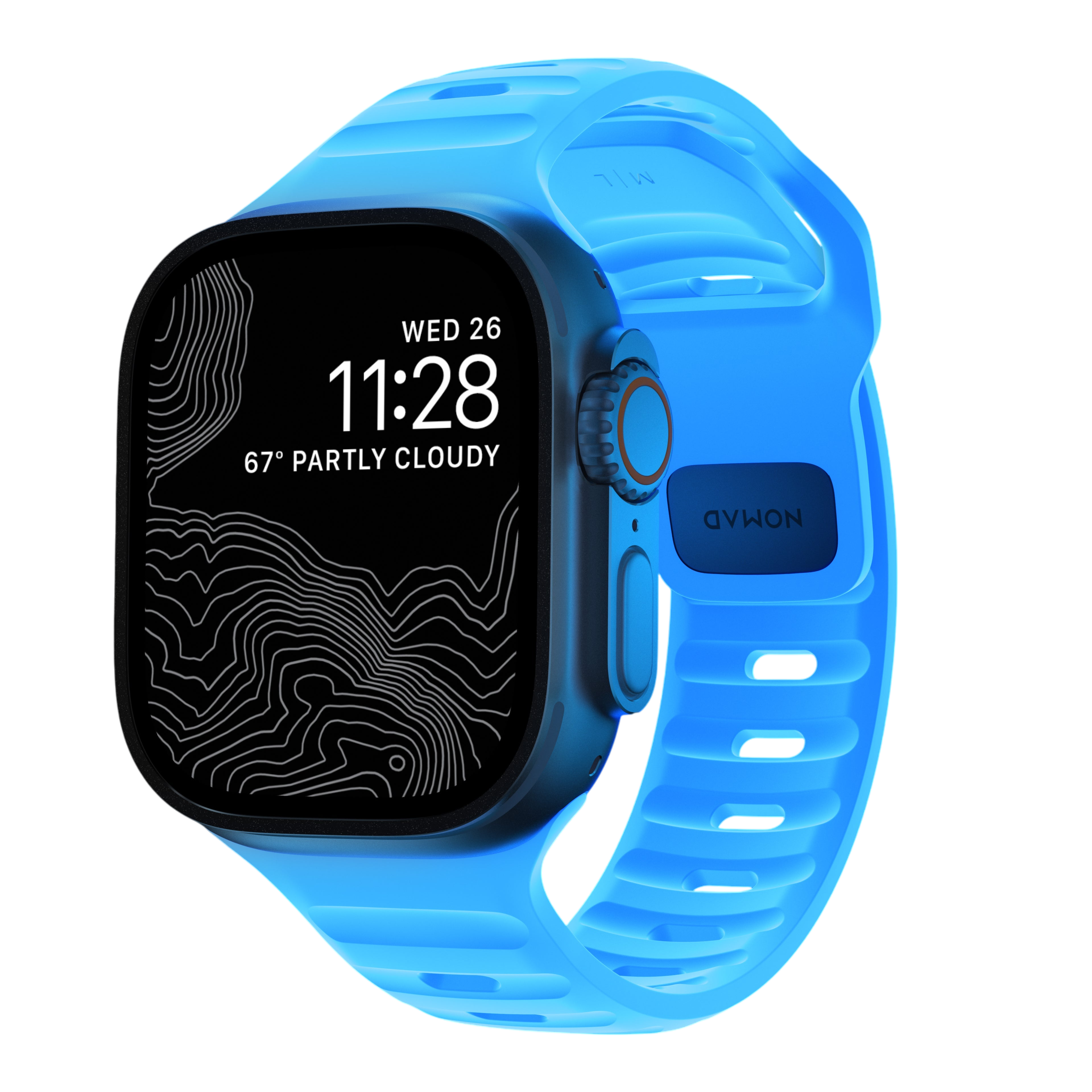 Nomad Waterproof Sport Band for Apple Watch 49mm / 46mm / 45mm - White #color_white