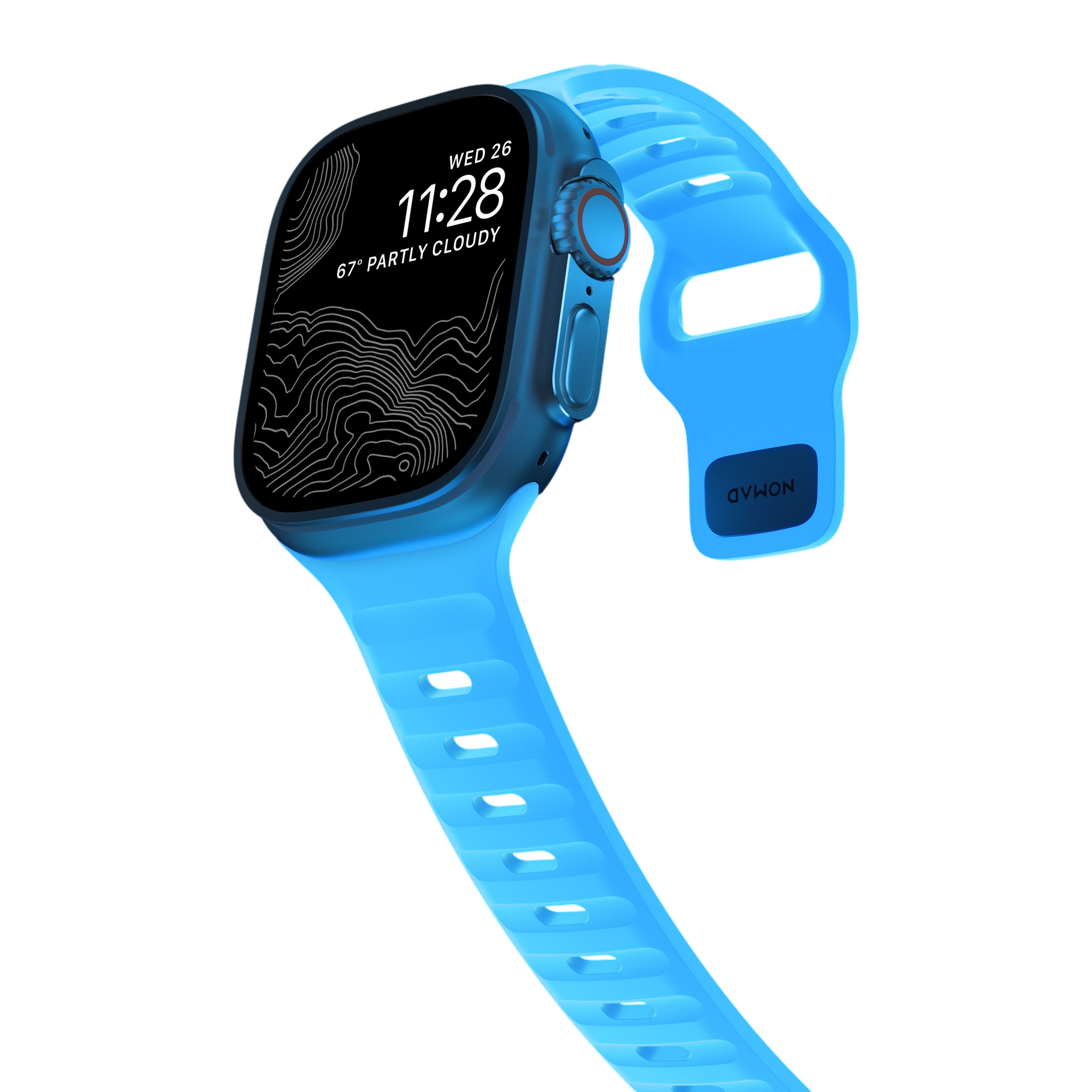 Nomad Waterproof Sport Band for Apple Watch 49mm / 46mm / 45mm - White #color_white