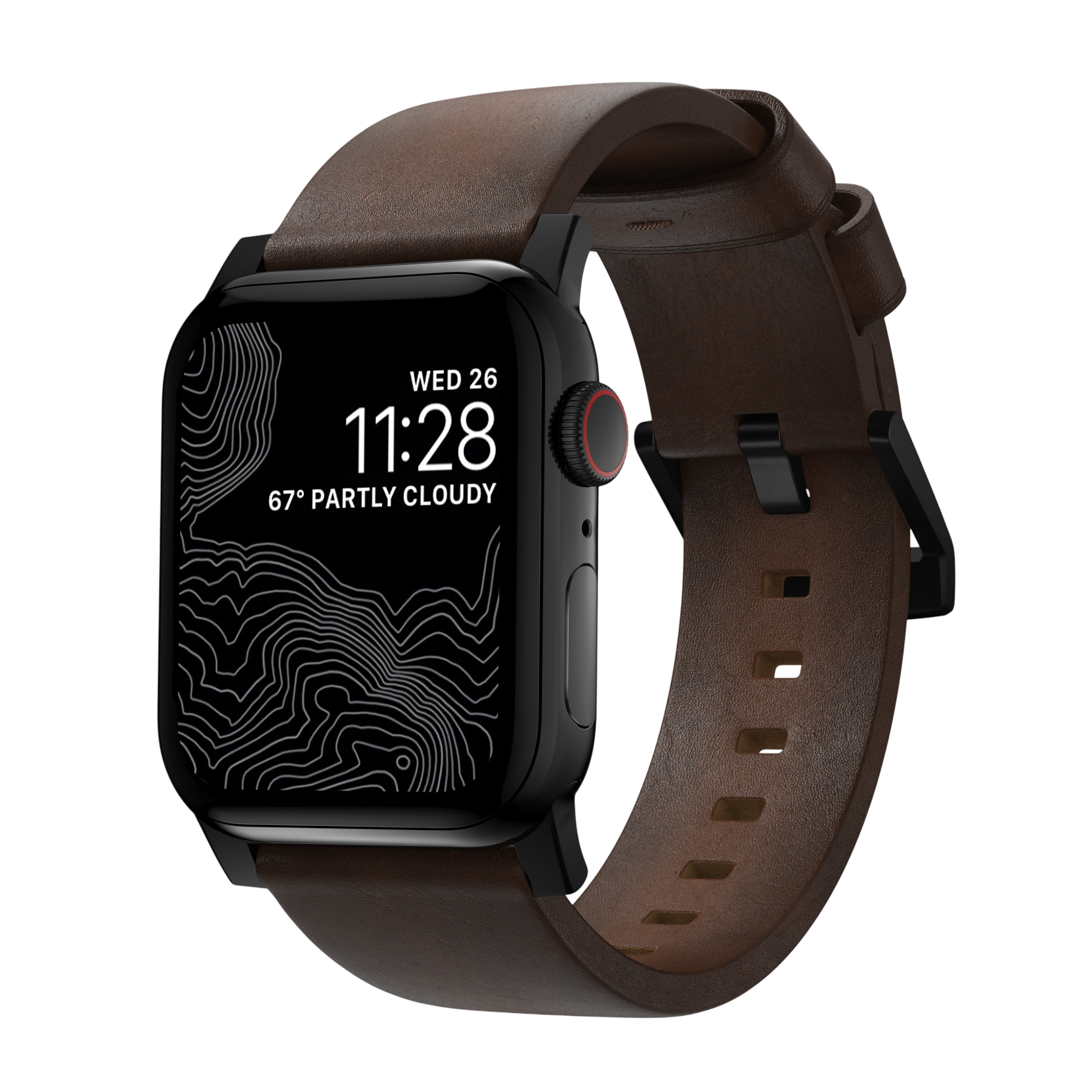 Nomad Modern Leather Band for Apple Watch Ultra 3 / 2 / 1 - 49mm - Brown