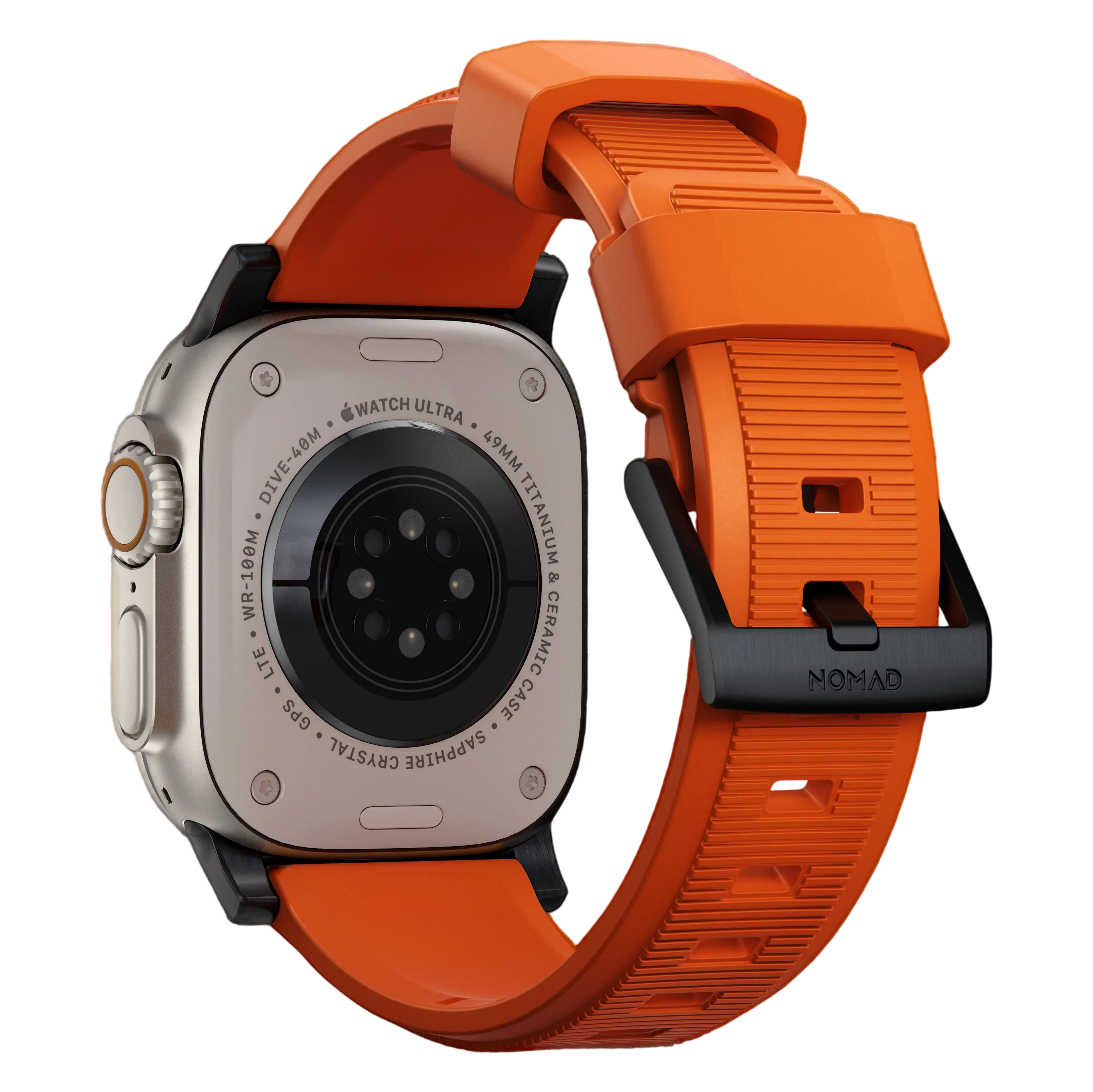 Nomad Rugged Band for Apple Watch Ultra 49mm - Ultra Orange