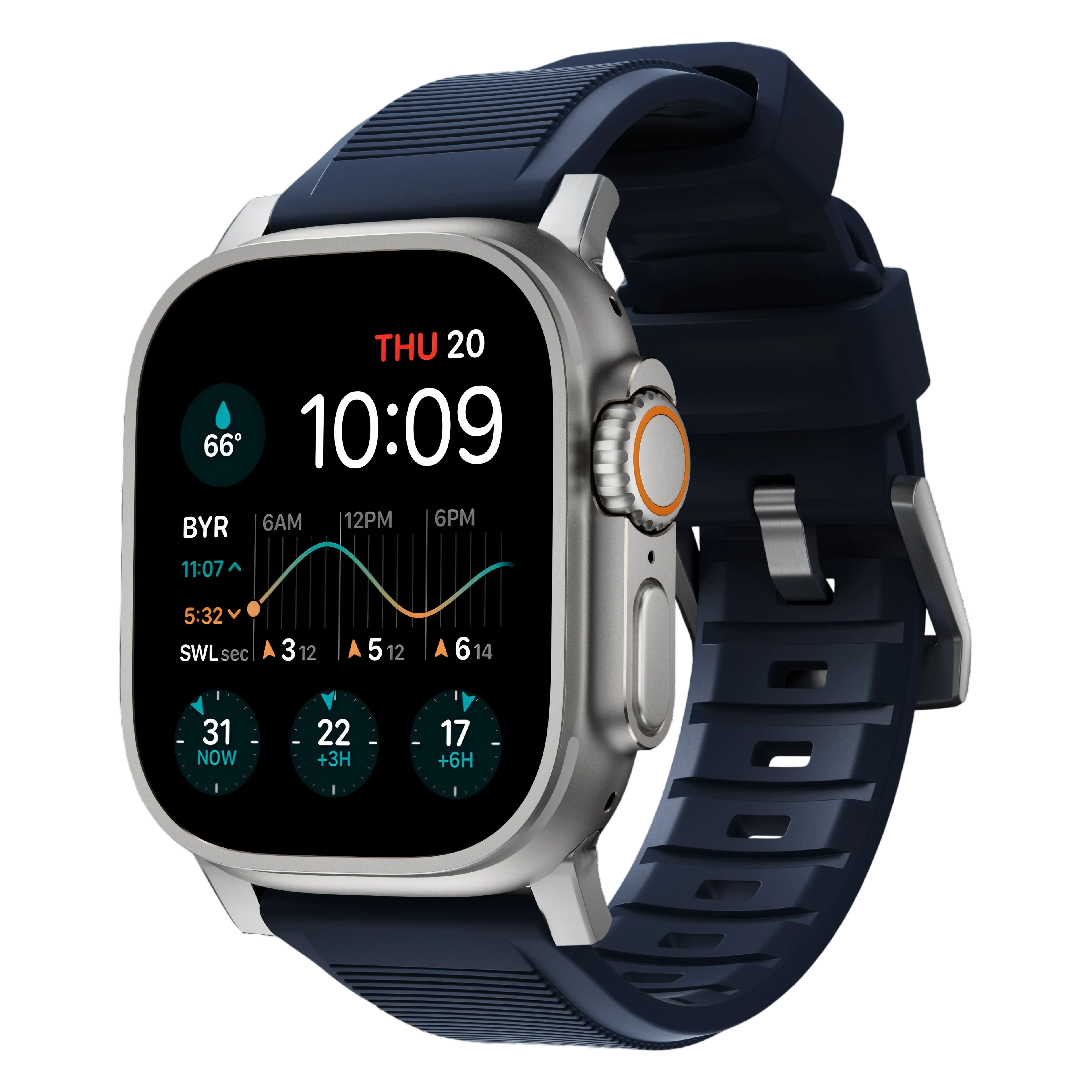 Nomad Rugged Band for Apple Watch Ultra 49mm - Atlantic Blue