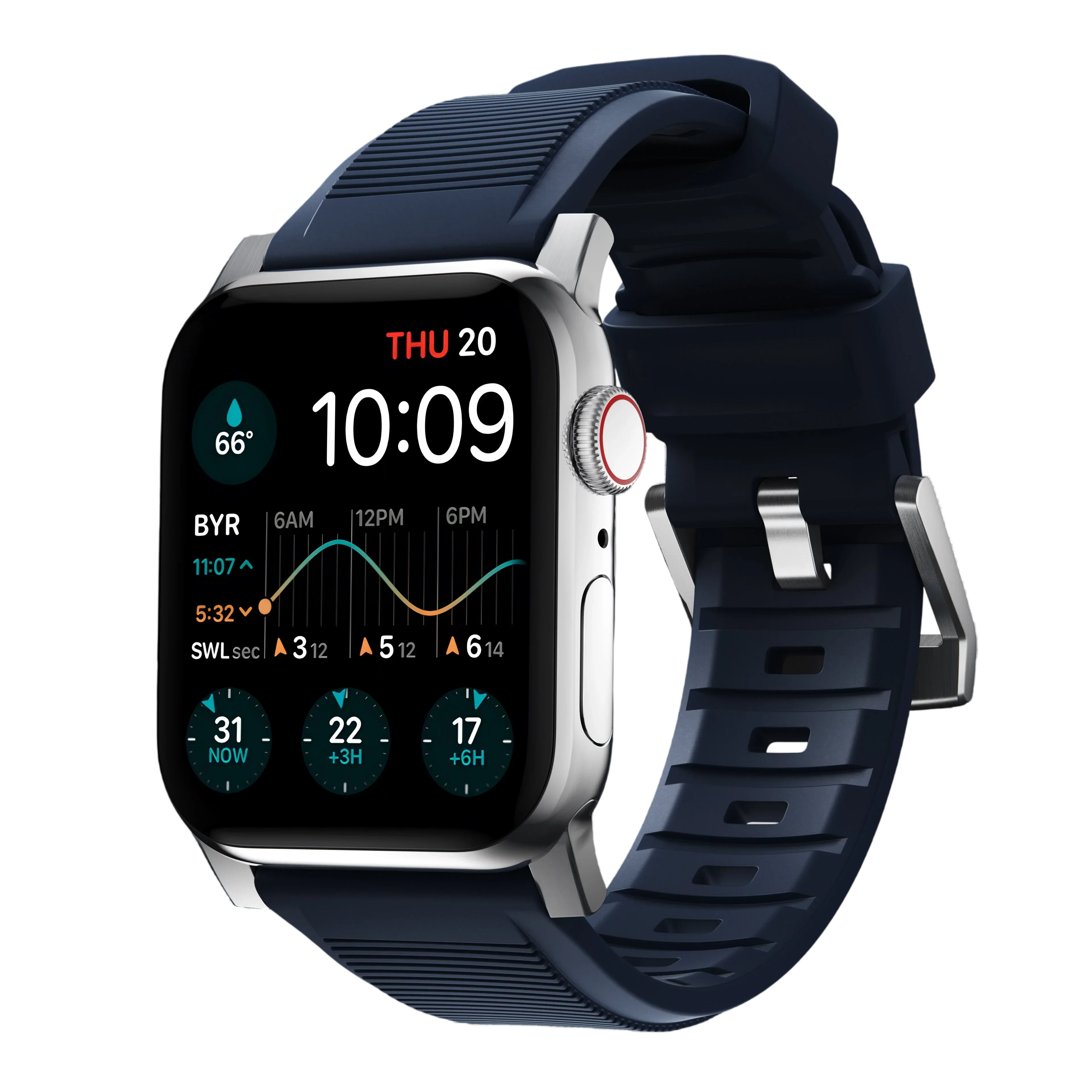 Nomad Rugged Band for Apple Watch Ultra 49mm - Atlantic Blue