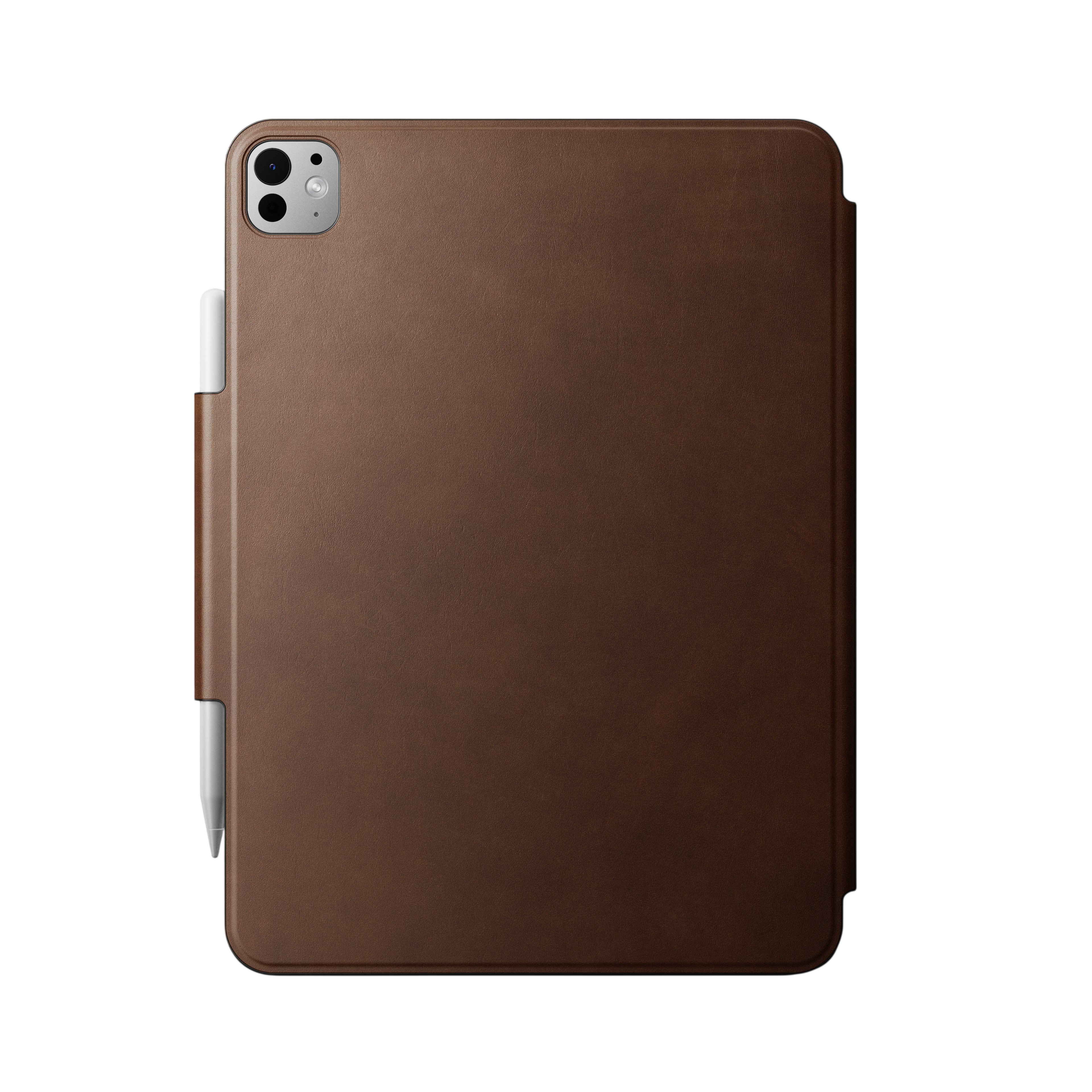 Nomad Modern Leather Folio Case for iPad Pro 11" M5 / M4 - Brown #color_brown