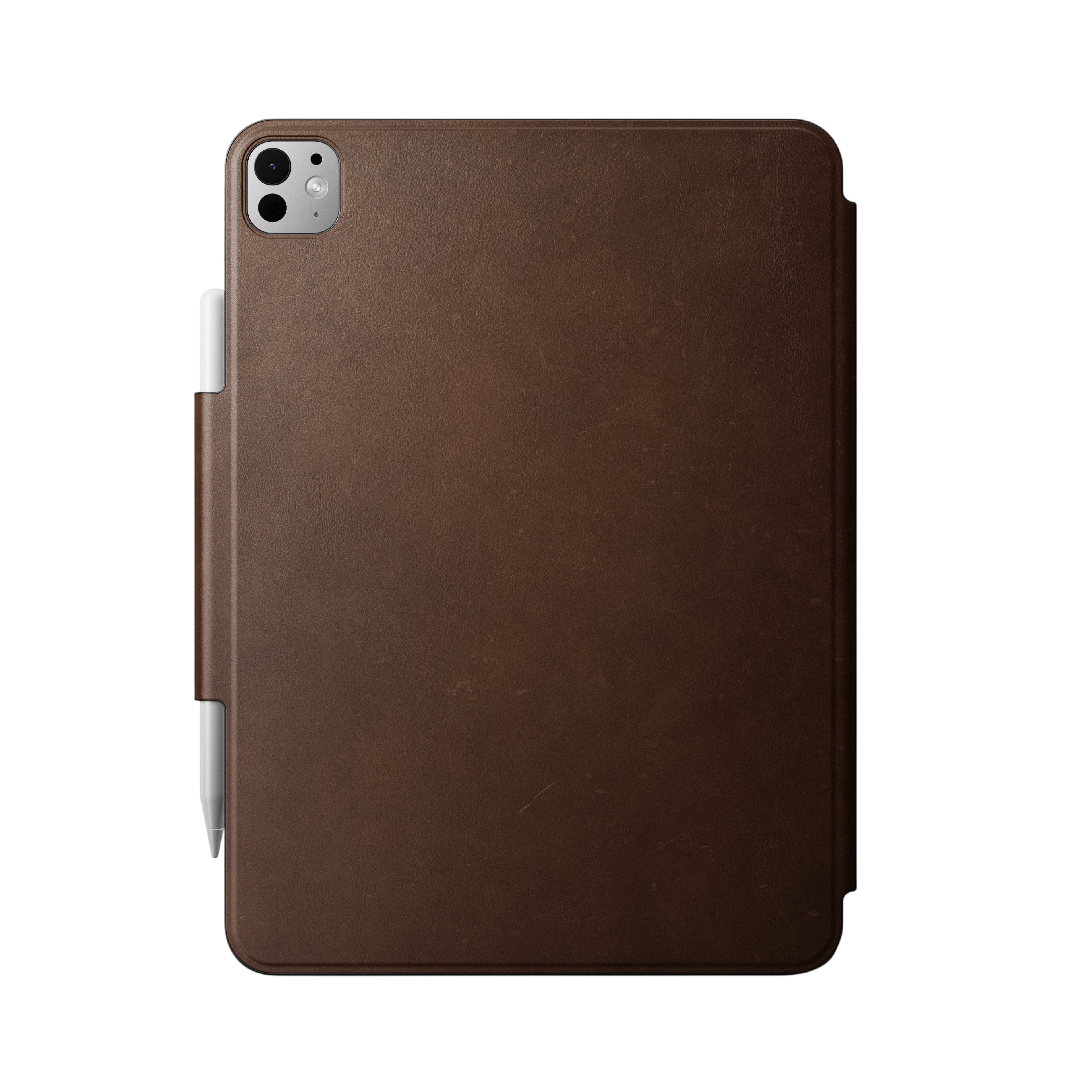 Nomad Modern Leather Folio Case for iPad Pro 11" M5 / M4 - Brown #color_brown