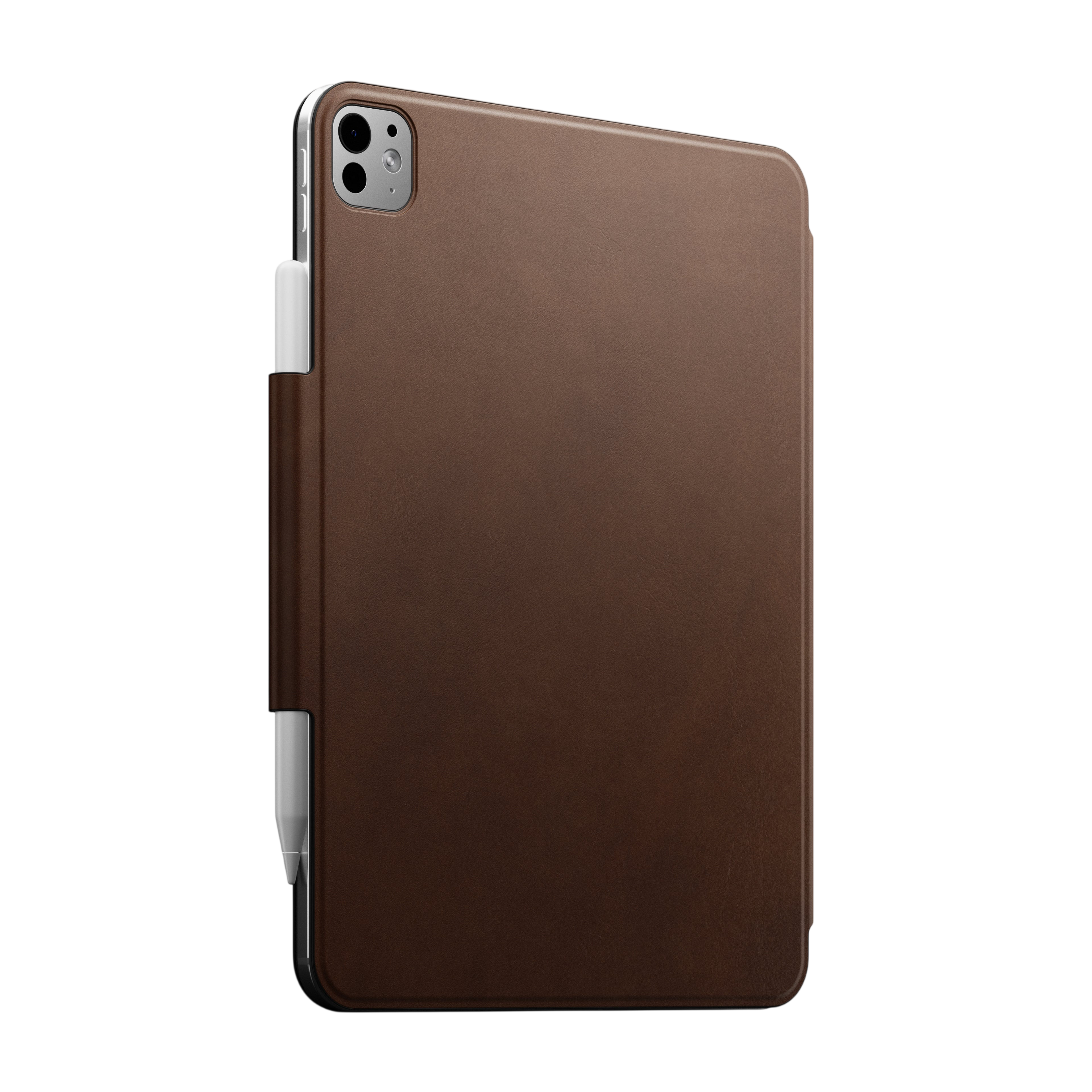 Nomad Modern Leather Folio Case for iPad Pro 13" (M5 / M4) - Brown #color_brown