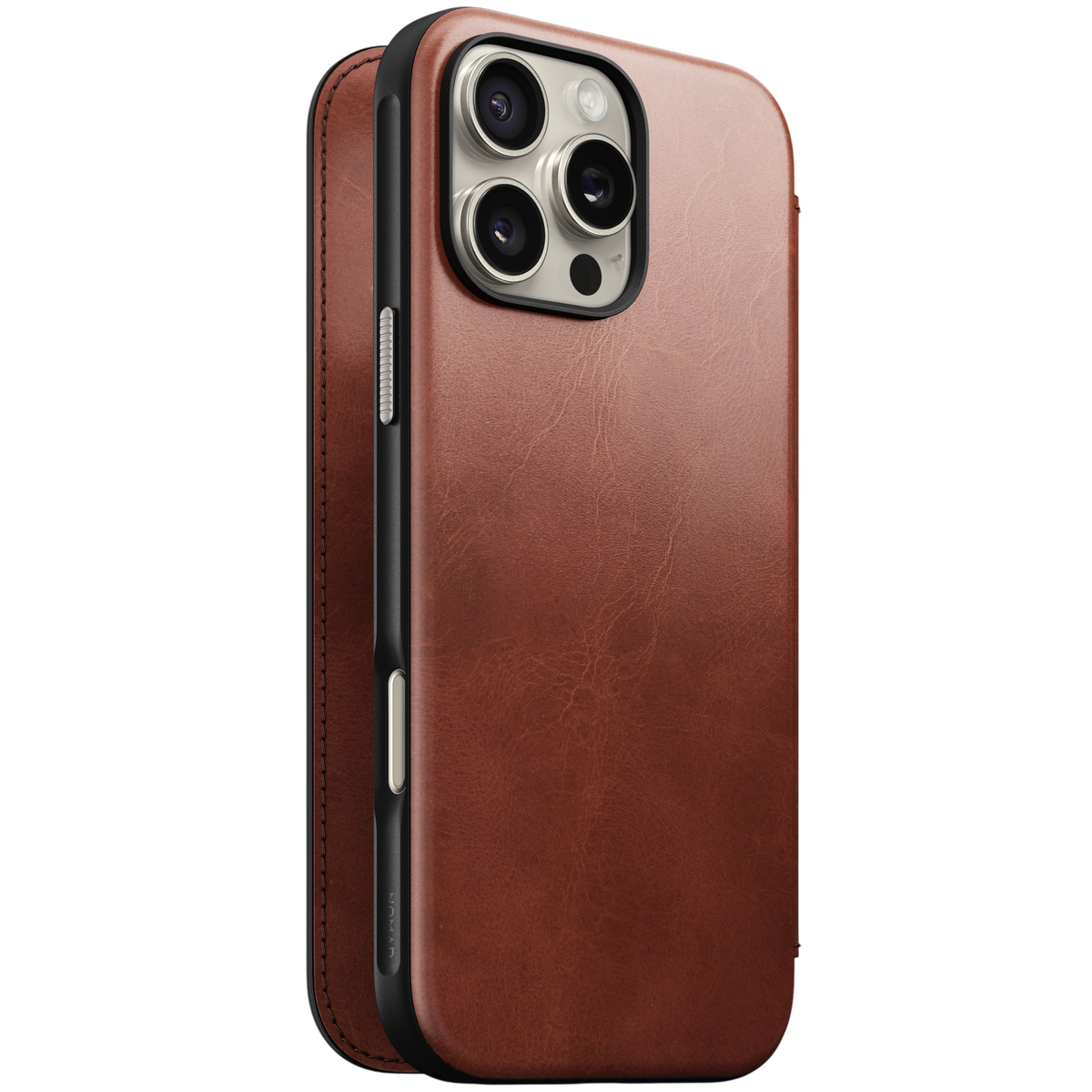 جراب Nomad Modern Leather Folio Case for iPhone 16 Pro Max (Nomad Leat