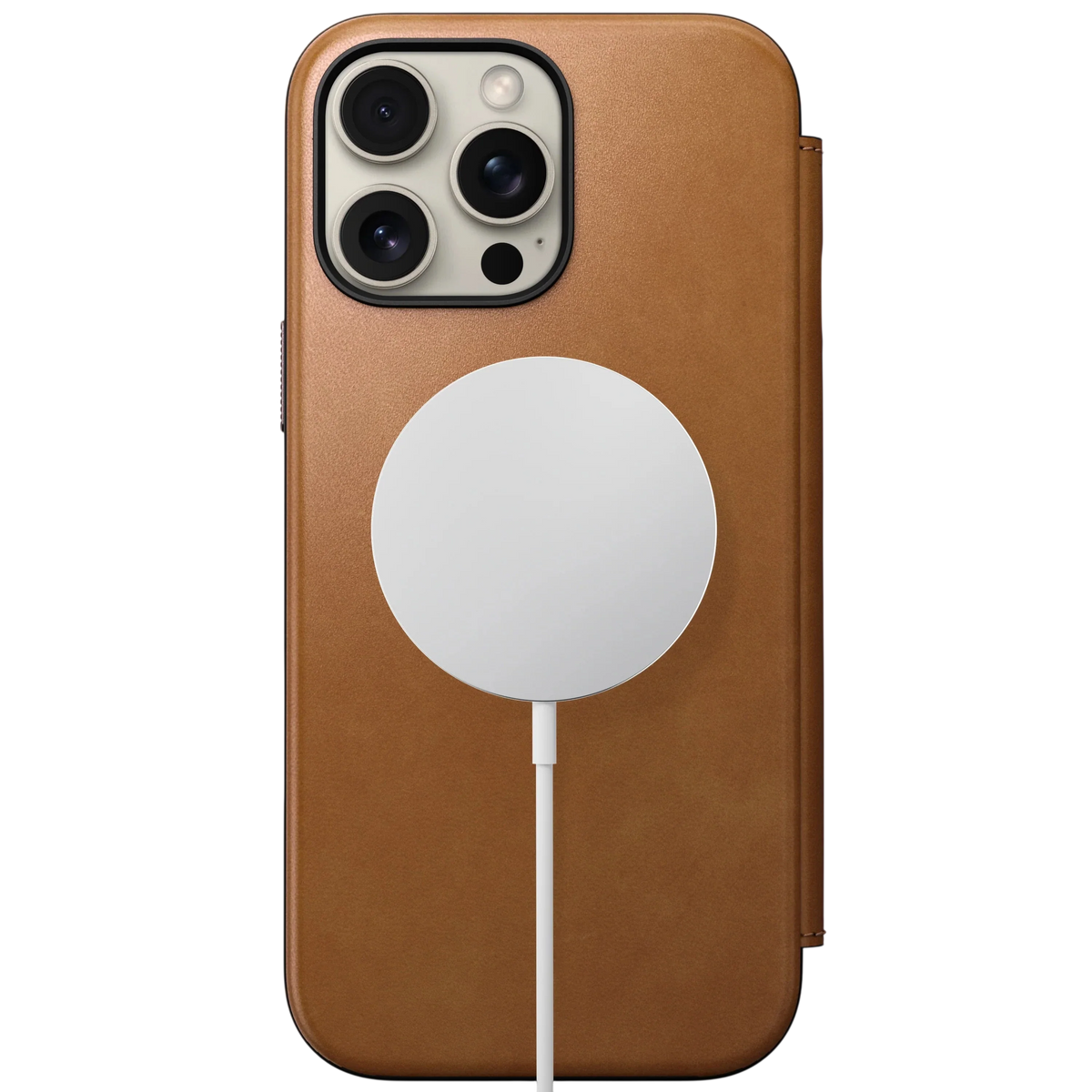 جراب Nomad Modern Leather Folio Case for iPhone 16 Pro Max - English T
