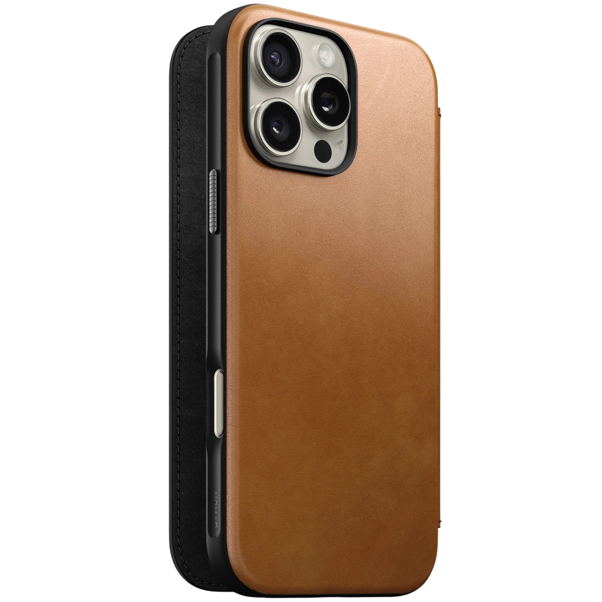 جراب Nomad Modern Leather Folio Case for iPhone 16 Pro Max - English T