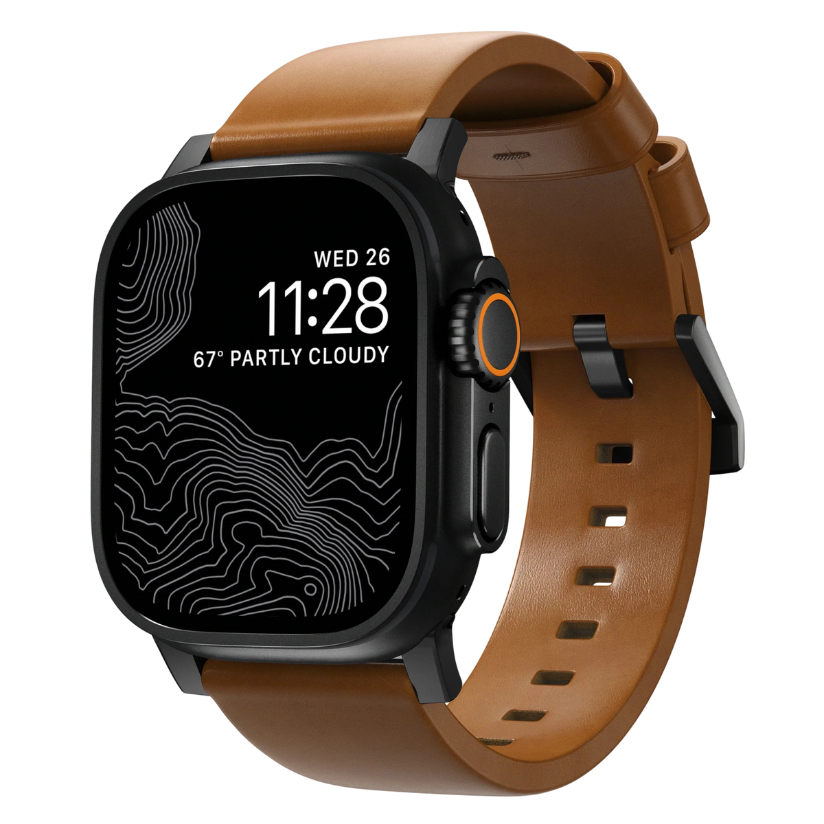 Nomad Modern Leather Band for Apple Watch Ultra 3 / 2 / 1 - 49mm - English Tan