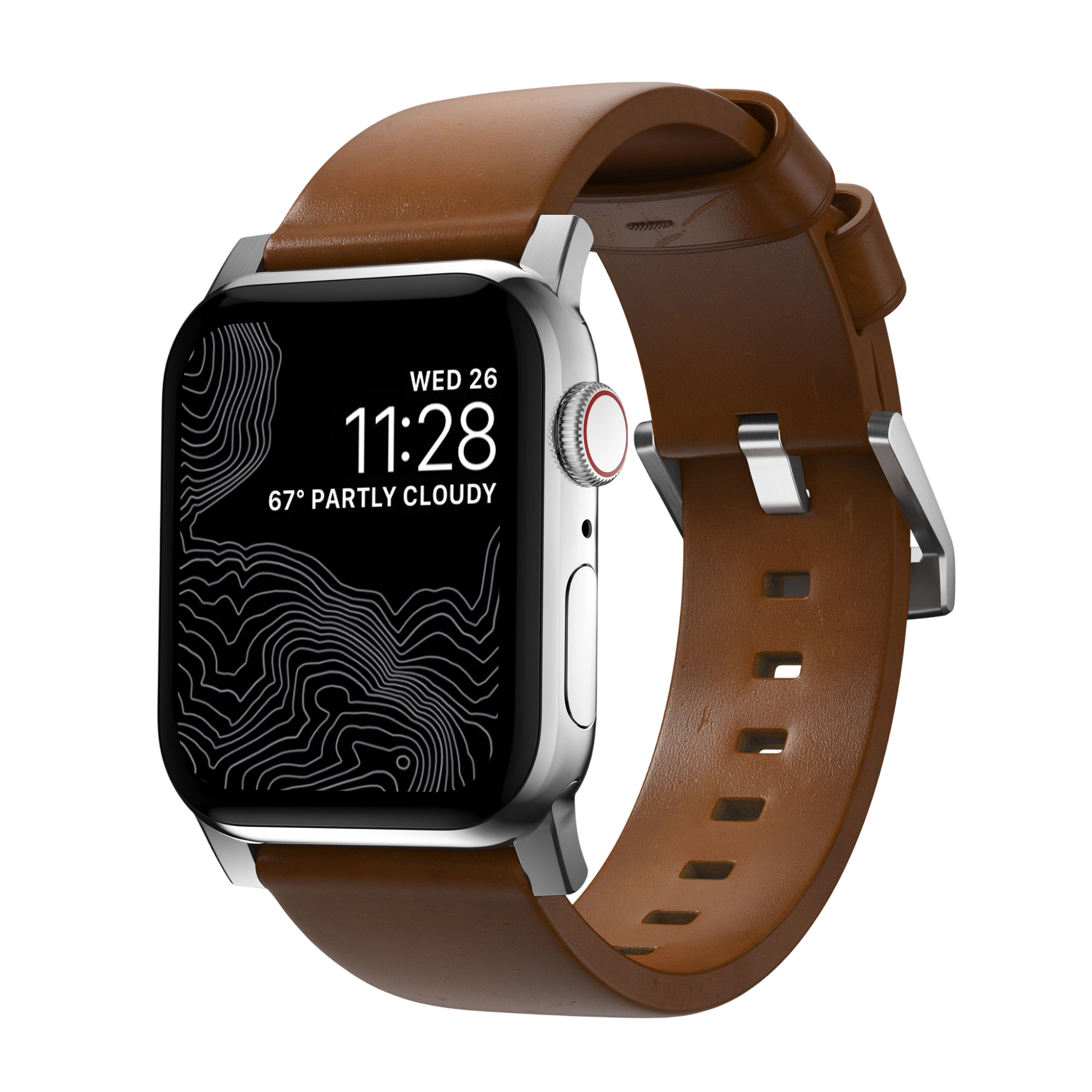 Nomad Modern Leather Band for Apple Watch Ultra 3 / 2 / 1 - 49mm - English Tan
