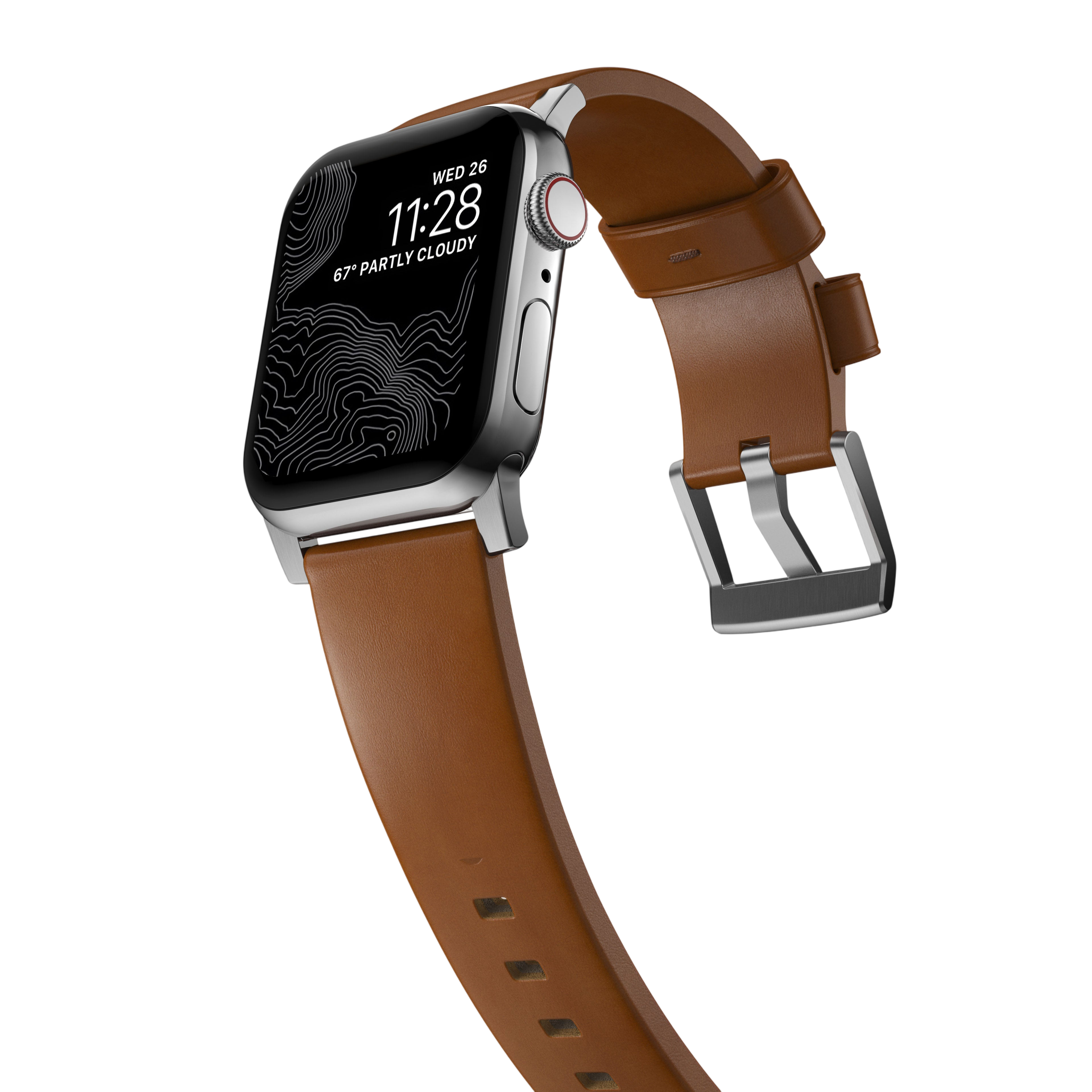 Nomad Modern Leather Band for Apple Watch Ultra 3 / 2 / 1 - 49mm - English Tan