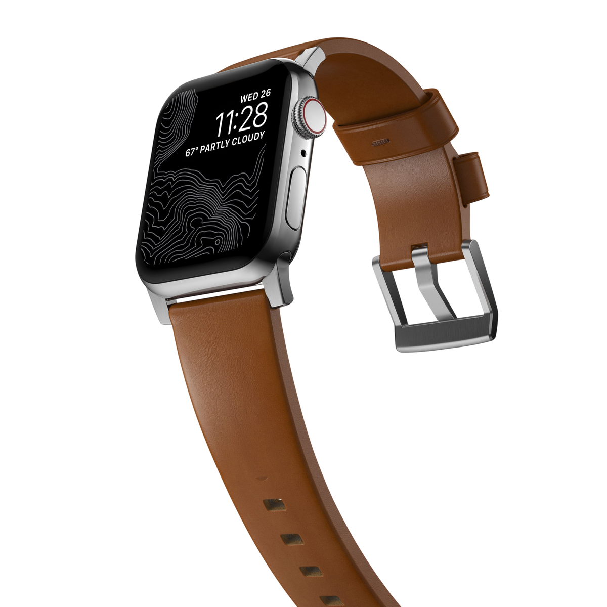 Nomad Modern Leather Band for Apple Watch Ultra 3 / 2 / 1 - 49mm - English Tan