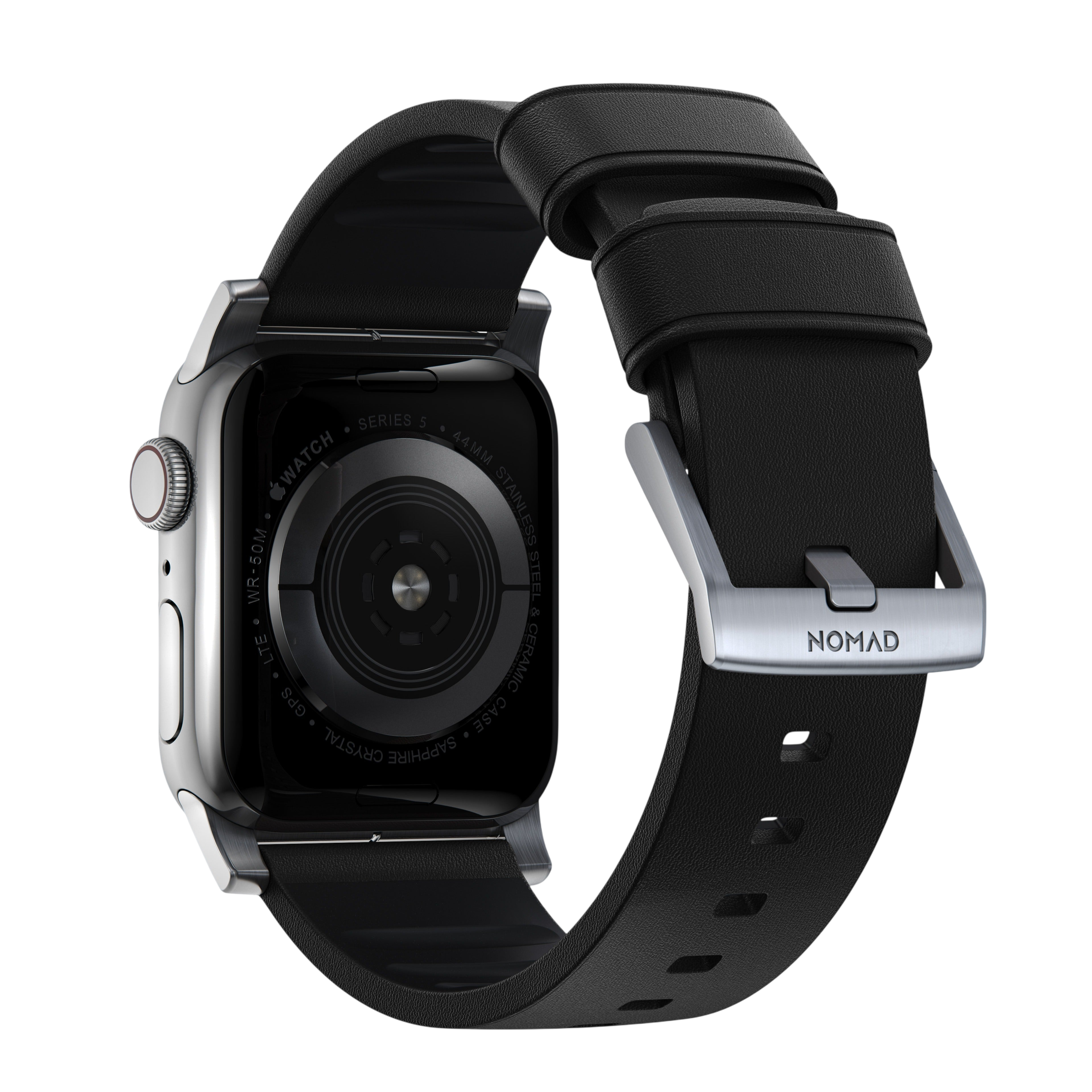Nomad Active Band Pro Leather Band for Apple Watch 49mm / 46mm / 45mm - Black