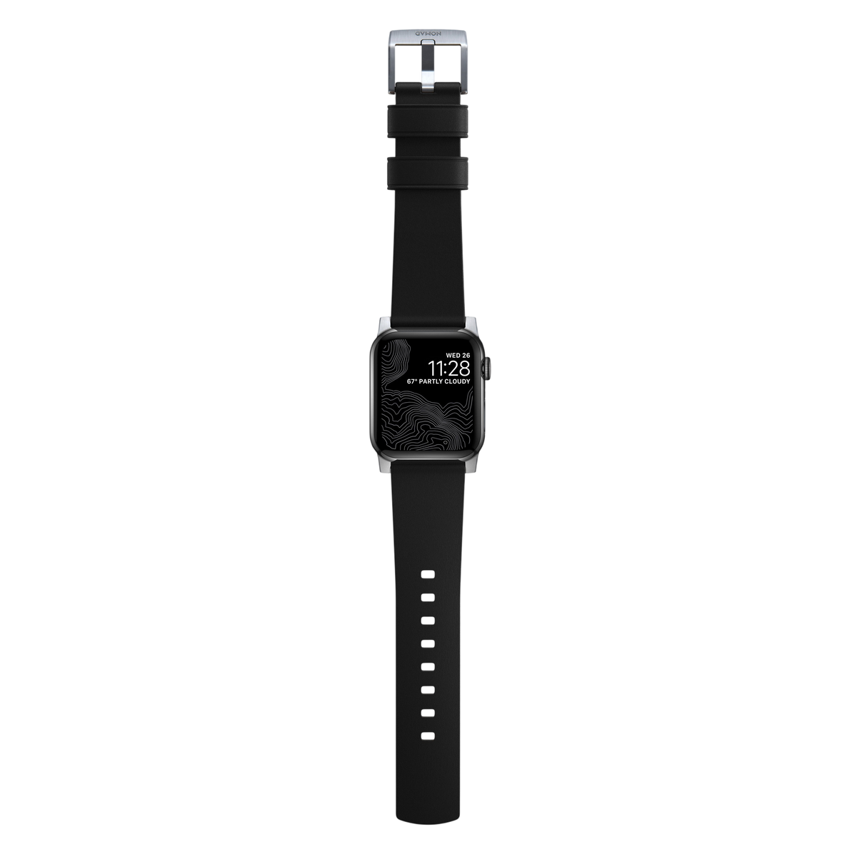 Nomad Active Band Pro Leather Band for Apple Watch 49mm / 46mm / 45mm - Black
