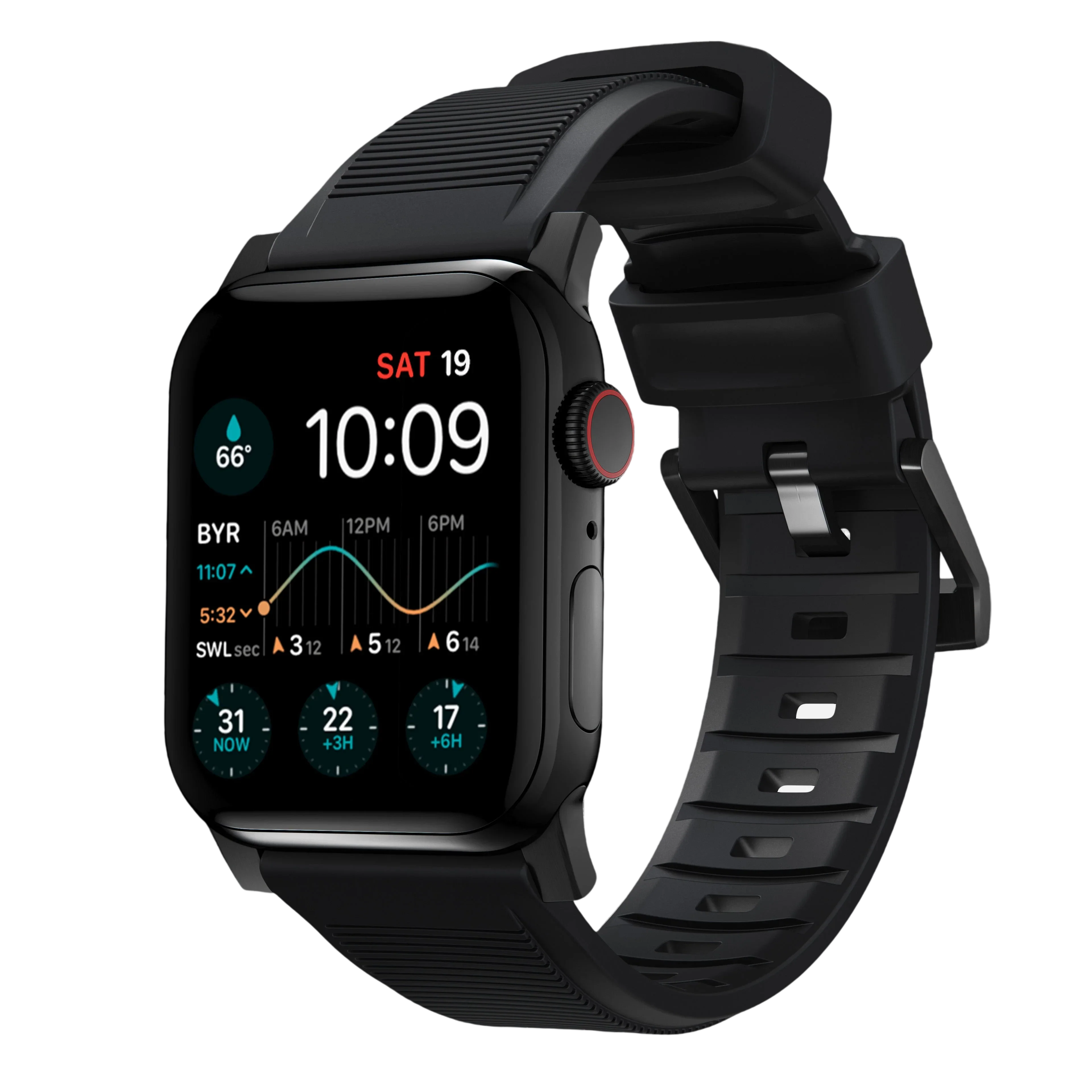 Nomad Rugged Band for Apple Watch Ultra 49mm - Black