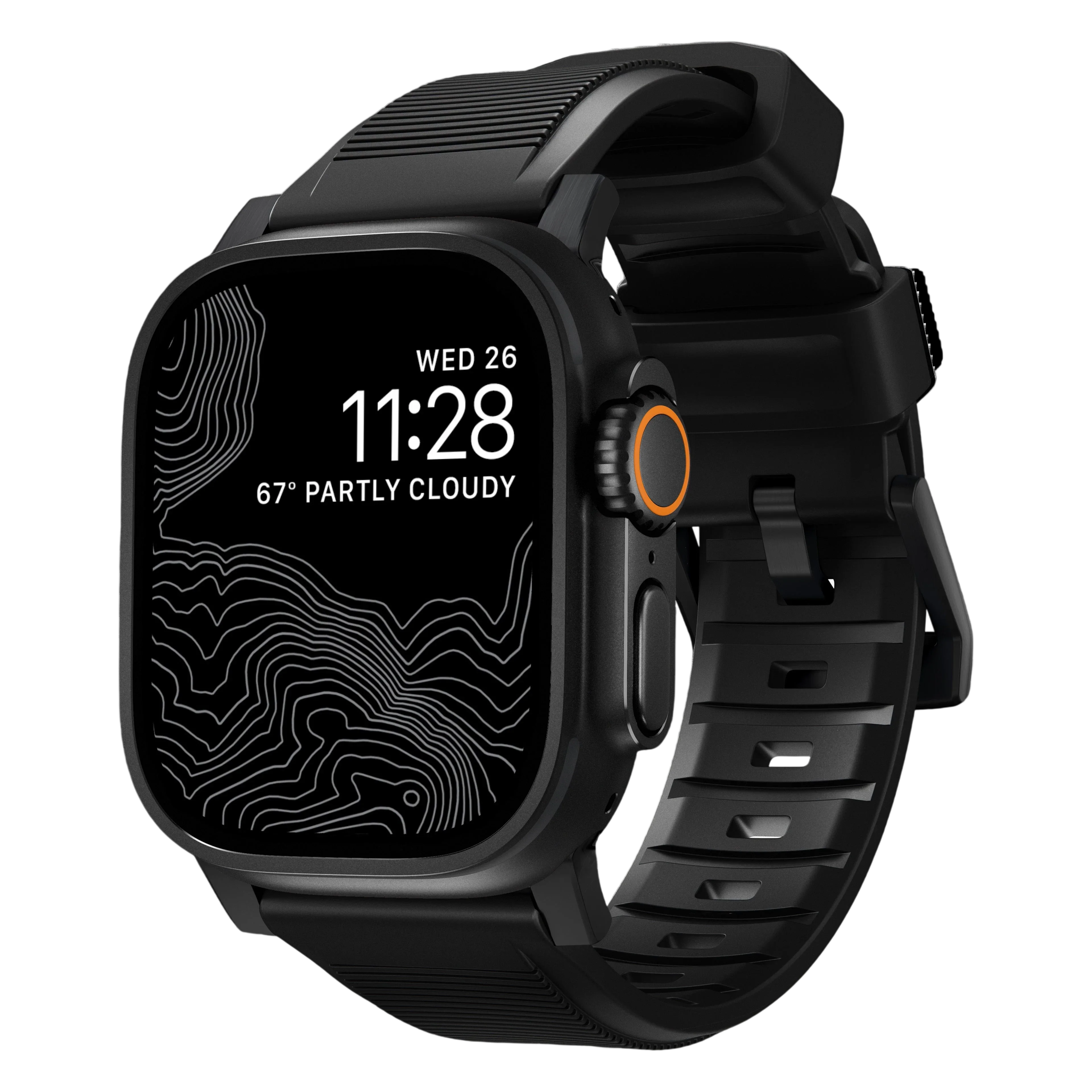 Nomad Rugged Band for Apple Watch Ultra 49mm - Black