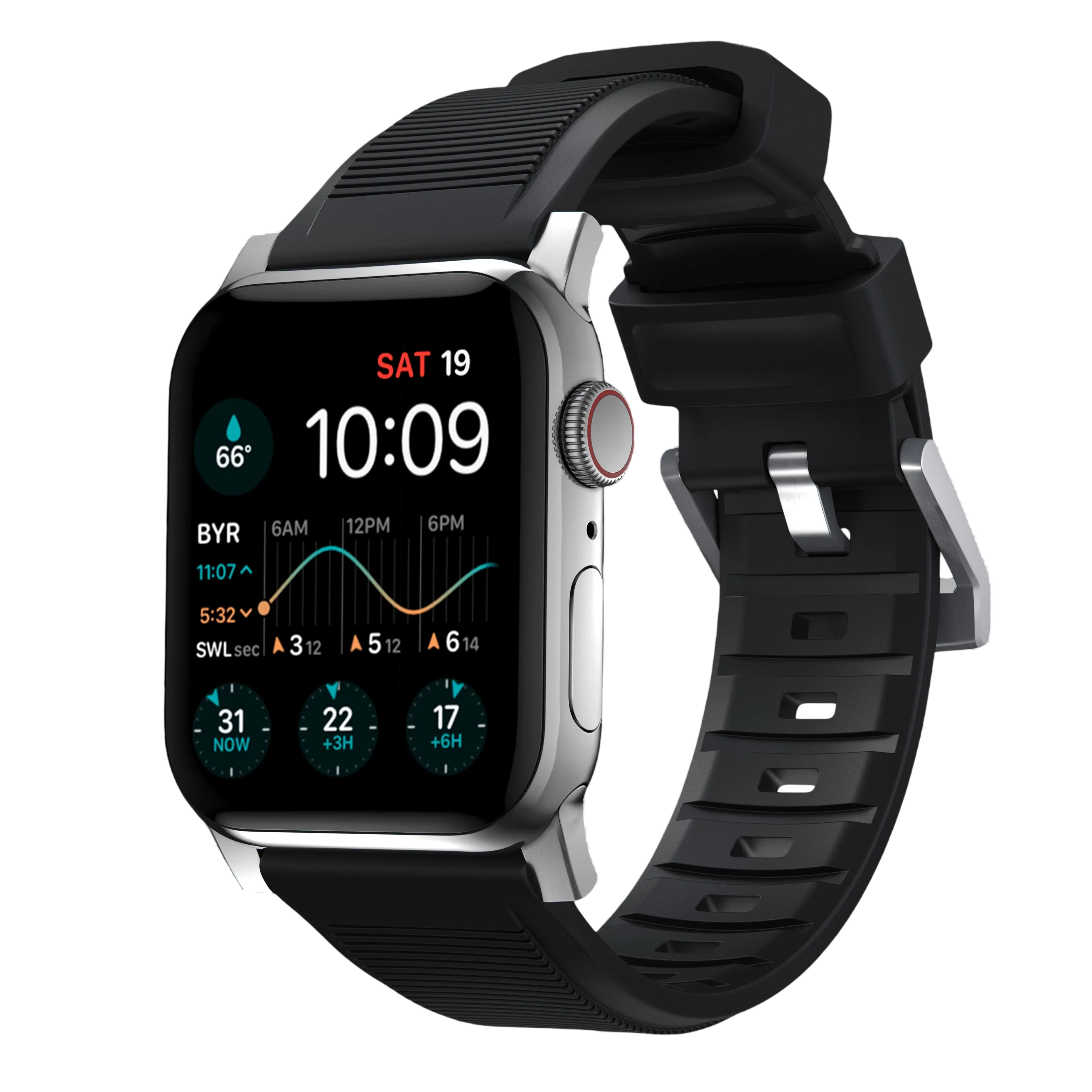 Nomad Rugged Band for Apple Watch Ultra 49mm - Black