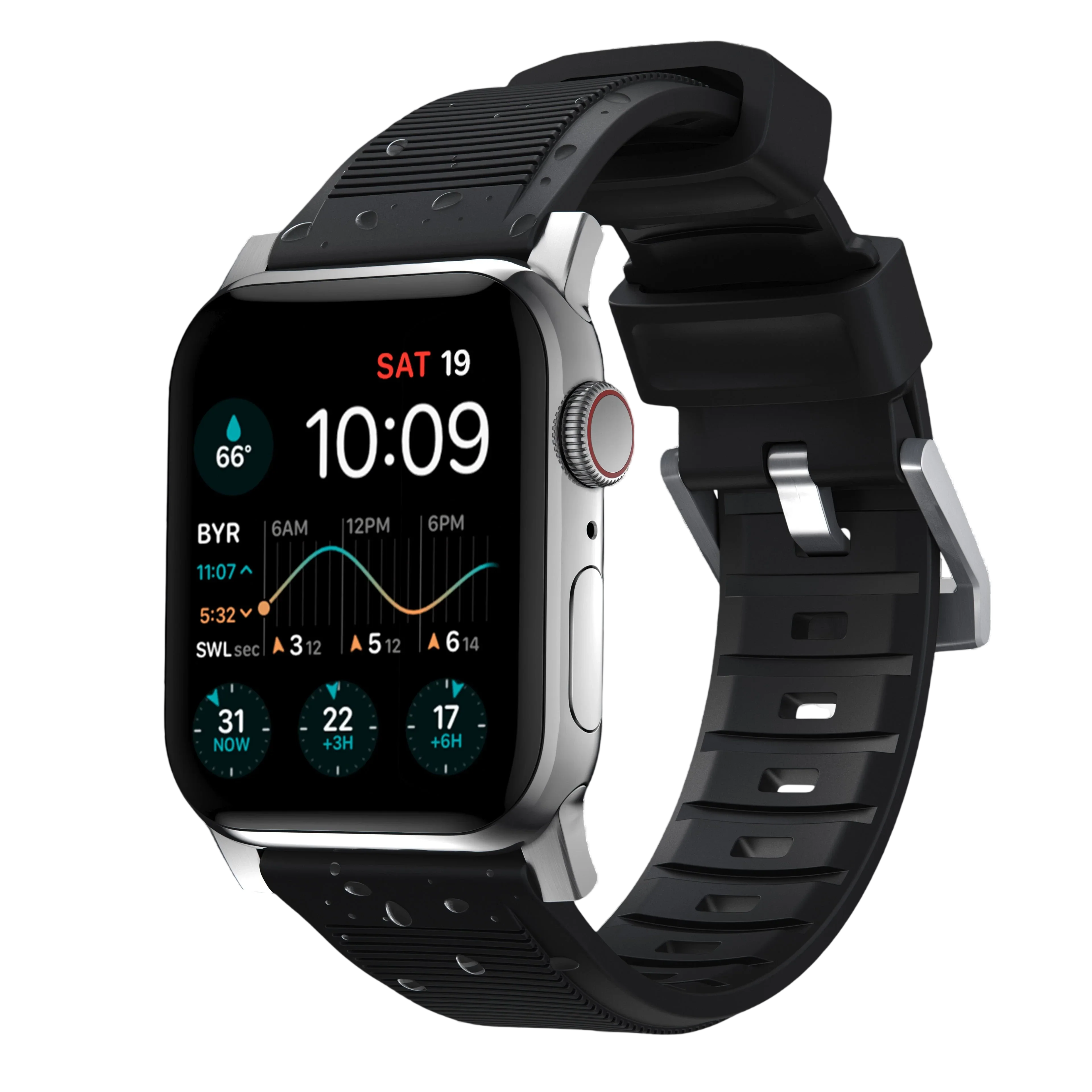 Nomad Rugged Band for Apple Watch Ultra 49mm - Black